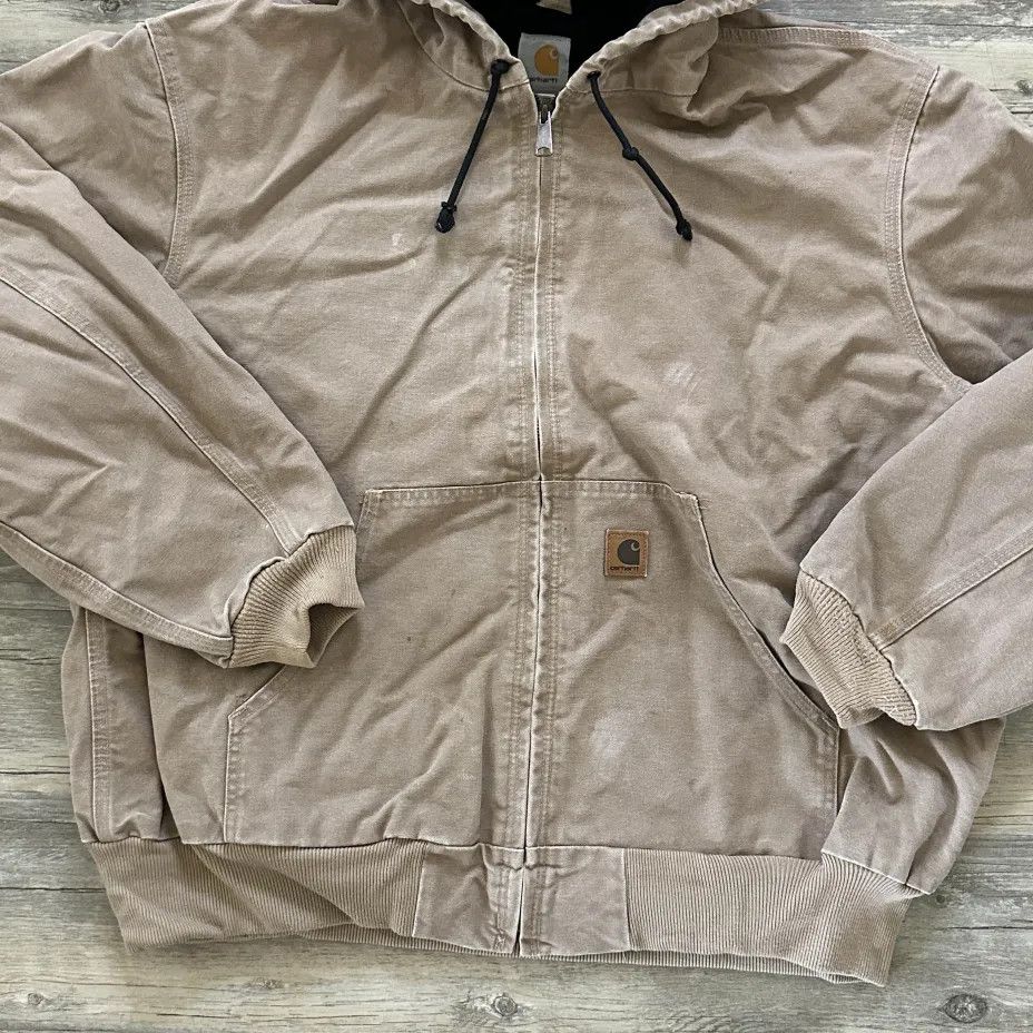 Carhartt Vintage Carhartt J25 SDL Saddle Brown Hooded Jacket Size XXL Size US XXL / EU 58 / 5 - 2 Thumbnail