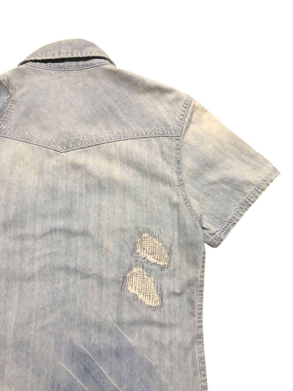 JACKROSE Jackrose Patchwork Denim Western Shirt Rare Design Size US S / EU 44-46 / 1 - 10 Thumbnail