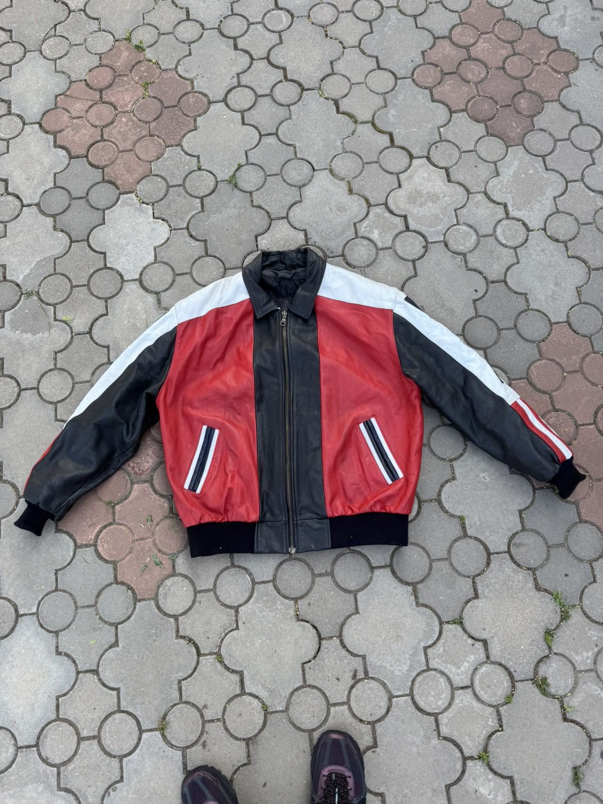 Vintage Vintage Crazy USA Genuine Leather Jacket Size US XXL / EU 58 / 5 - 4 Thumbnail