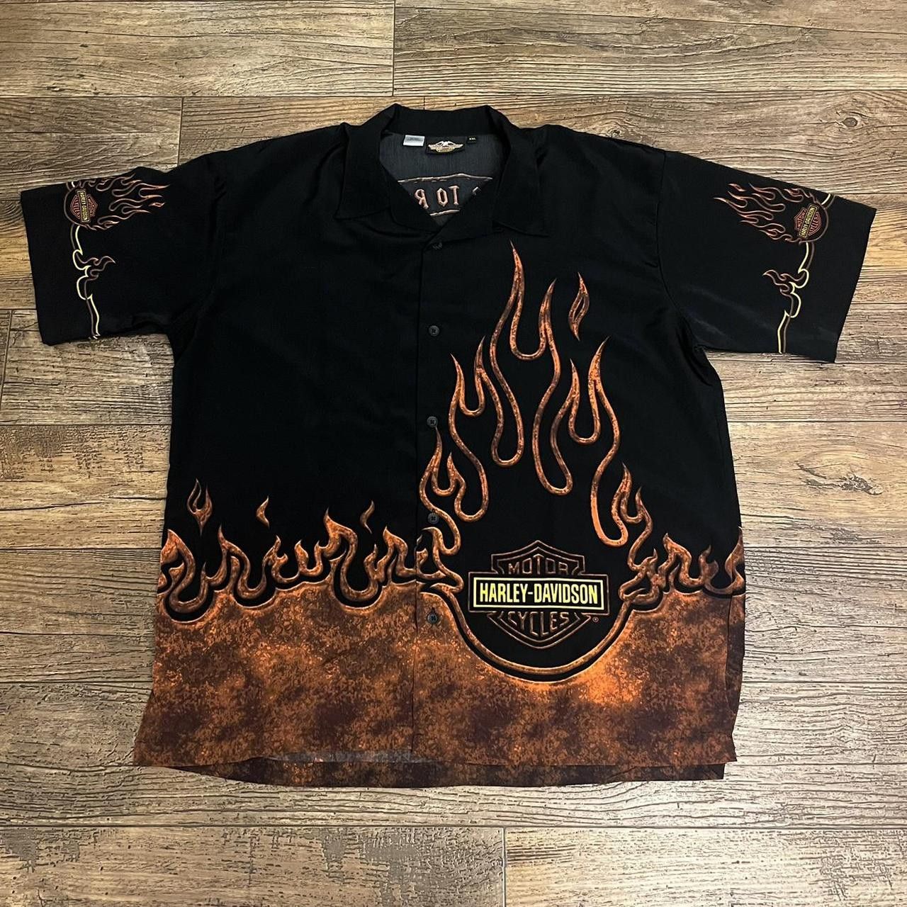 Harley Davidson Vintage Harley Davidson Bowling Shirt. Size US XXL / EU 58 / 5 - 1 Thumbnail