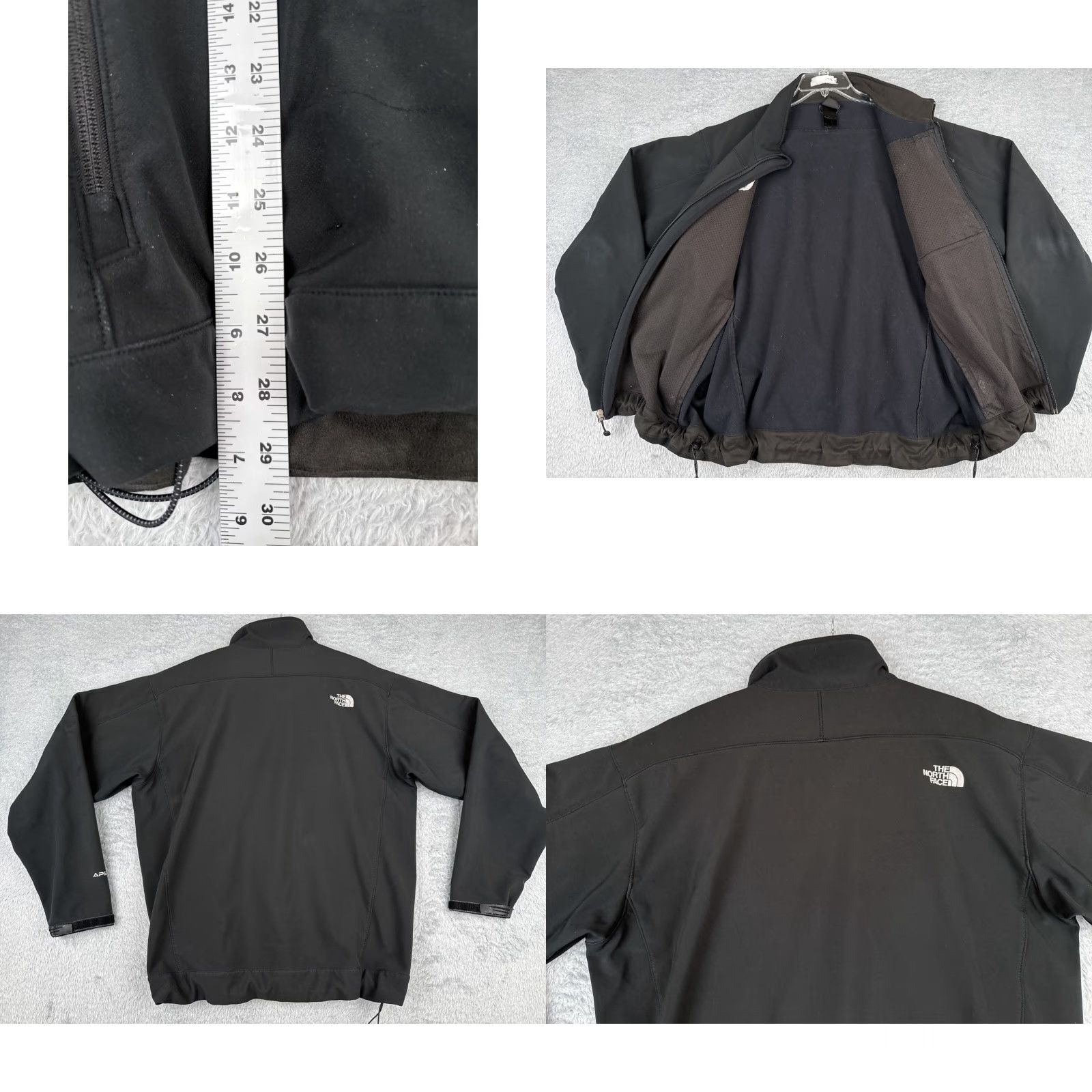 The North Face The North Face Jacket Men Large Black Full Zip Mock Neck Polyester Apex READ Size US L / EU 52-54 / 3 - 9 Thumbnail