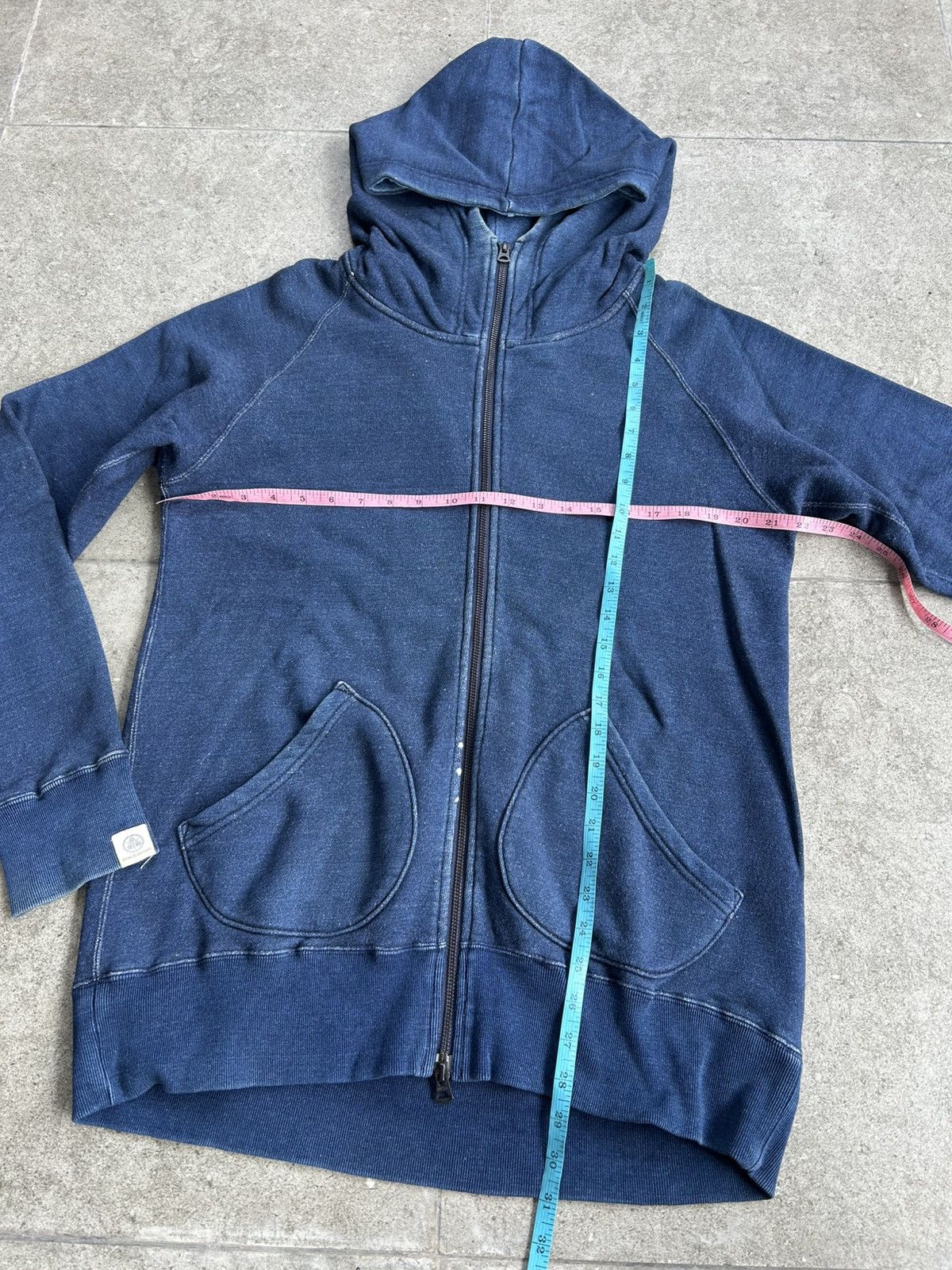 Momotaro Jeans Momotaro Jeans Indigo-dyed Full-zip Hiodie Size US XXL / EU 58 / 5 - 10 Thumbnail