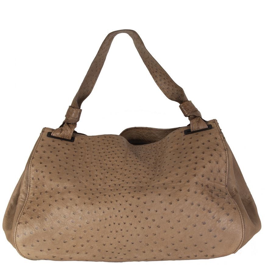 Gucci Gucci Tan Ostrich Leather Bag - Tom Ford Era Size ONE SIZE - 2 Thumbnail