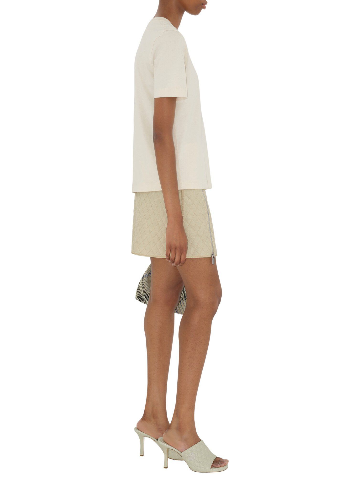 Burberry o1w1db10426 T-Shirt in Ivory Size XS / US 0-2 / IT 36-38 - 3 Thumbnail