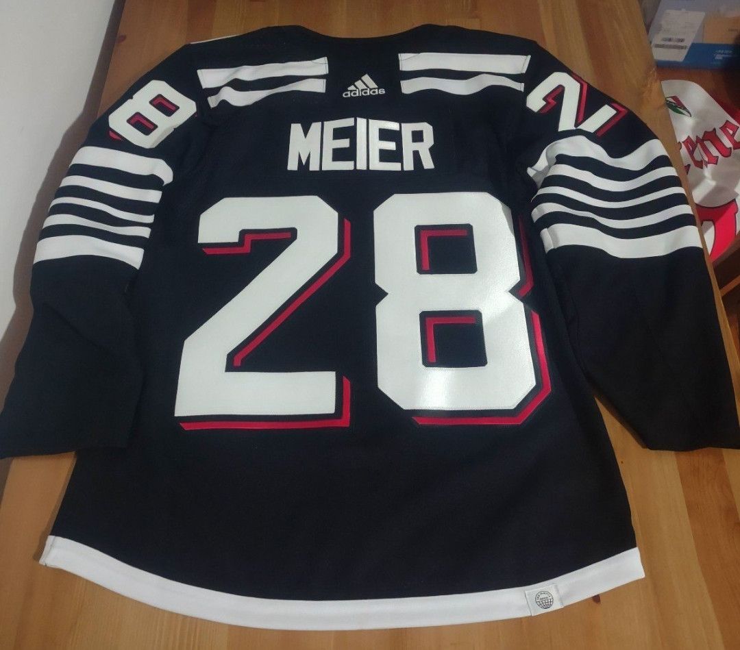 Adidas × NHL Timo Meier New Jersey Devils Authentic PrimeGreen Alt Jersey Size US S / EU 44-46 / 1 - 1 Thumbnail