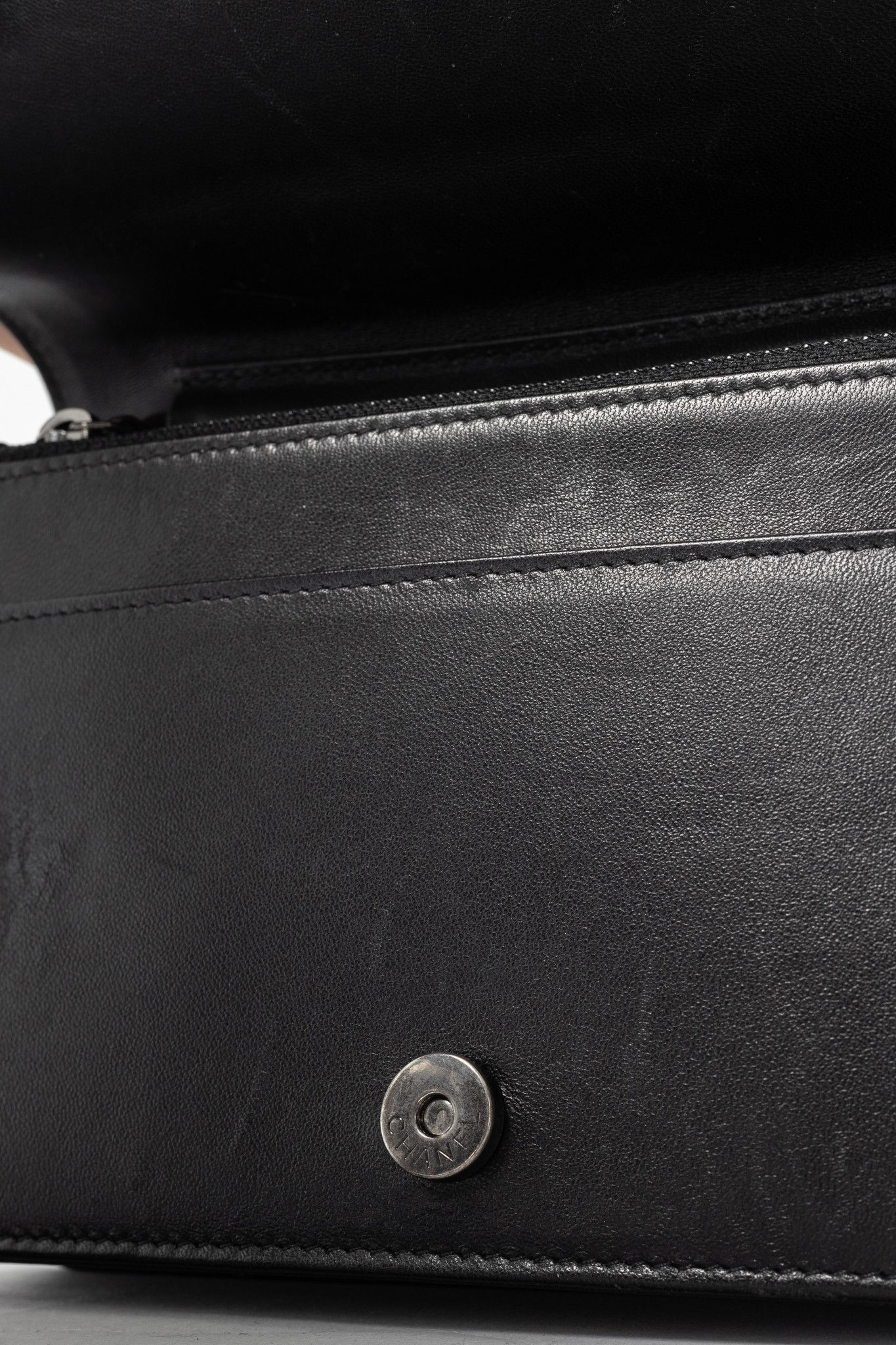 Chanel Chanel Boy Black Quilted Lambskin SHW Wallet-on-Chain Size ONE SIZE - 10 Thumbnail