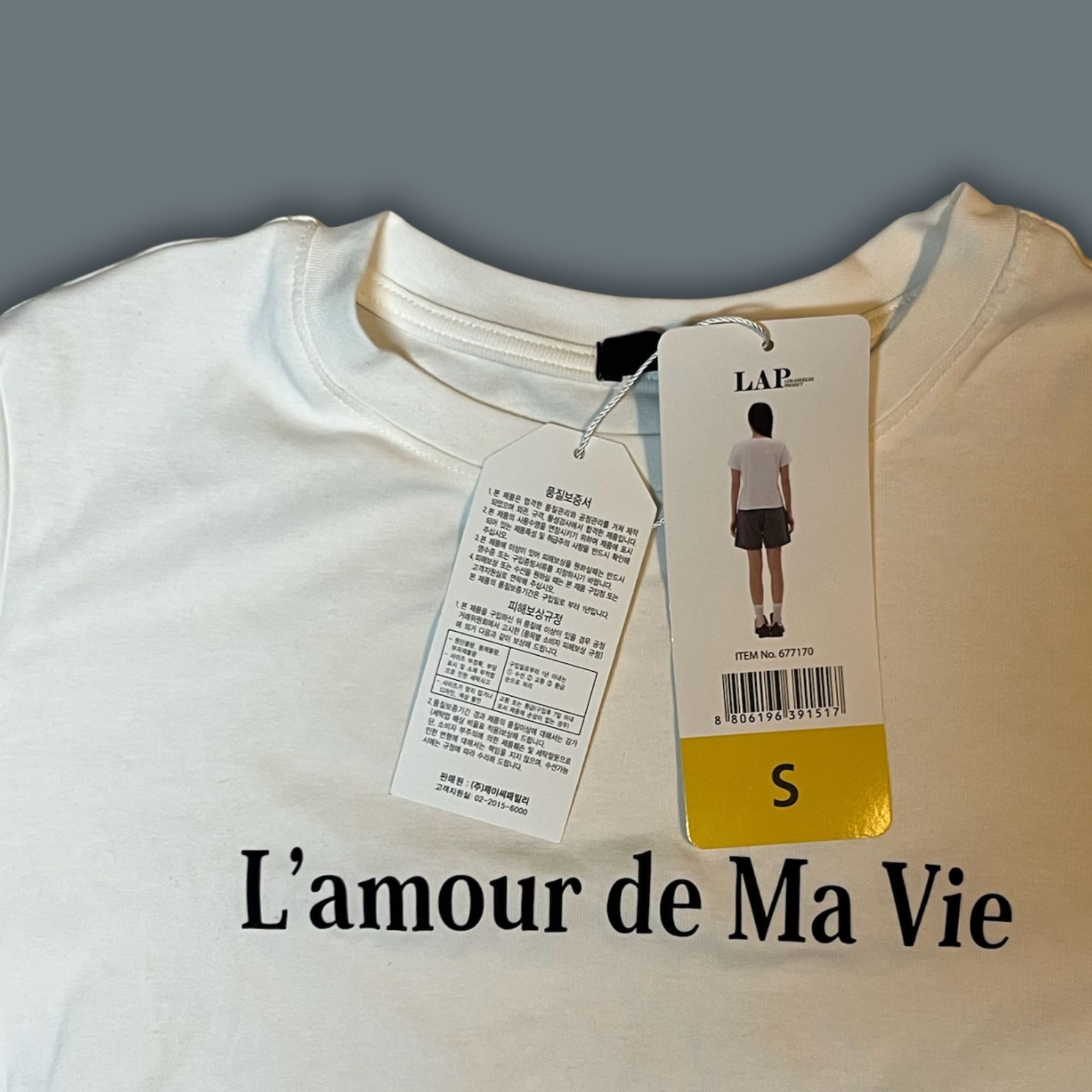 Other LAP Los Angeles Project White Graphic Tee Lamour De Ma Vie S Size S / US 4 / IT 40 - 4 Thumbnail