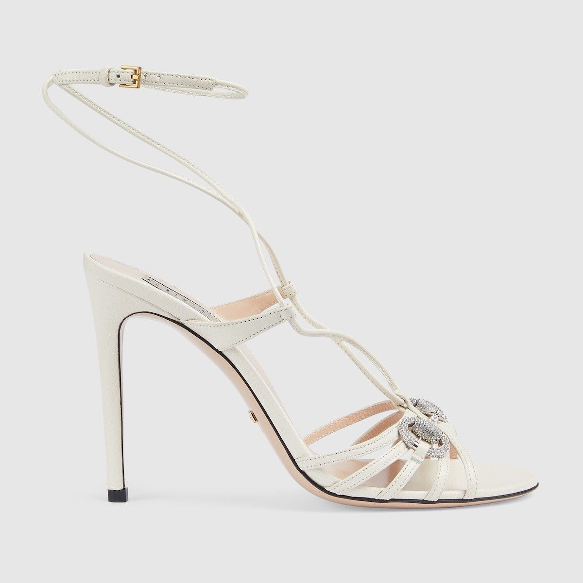 Gucci o1s1wg110425 Women's Horsebit Sandals in White Size US 6.5 / IT 36.5 - 1 Thumbnail