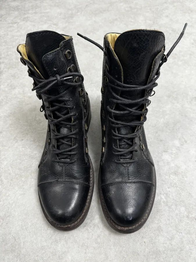 Dolce & Gabbana AW2006 Dolce & Gabbana Black Combat Leather Boots Size US 10 / IT 40 - 4 Thumbnail