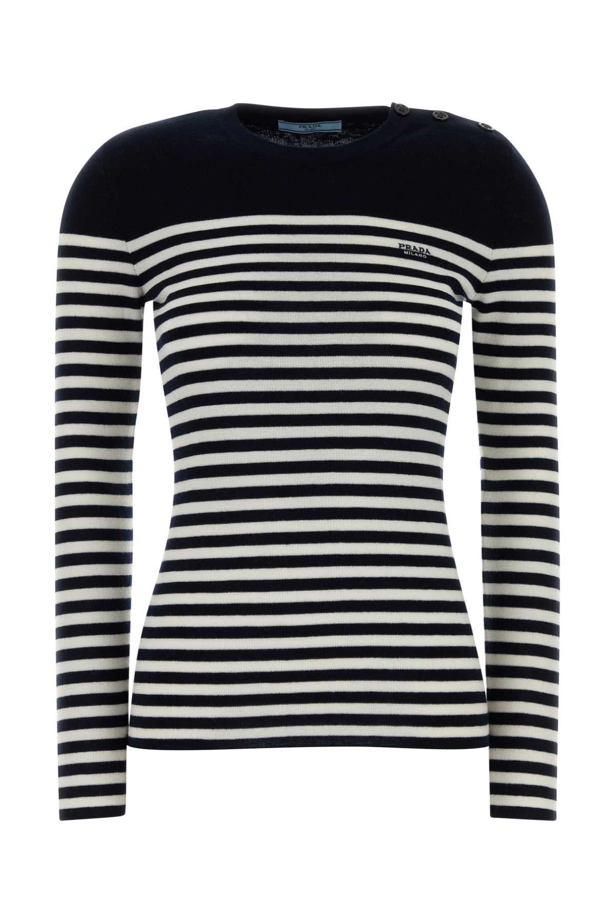 Prada Embroidered Wool Sweater Size M / US 6-8 / IT 42-44 - 1 Thumbnail