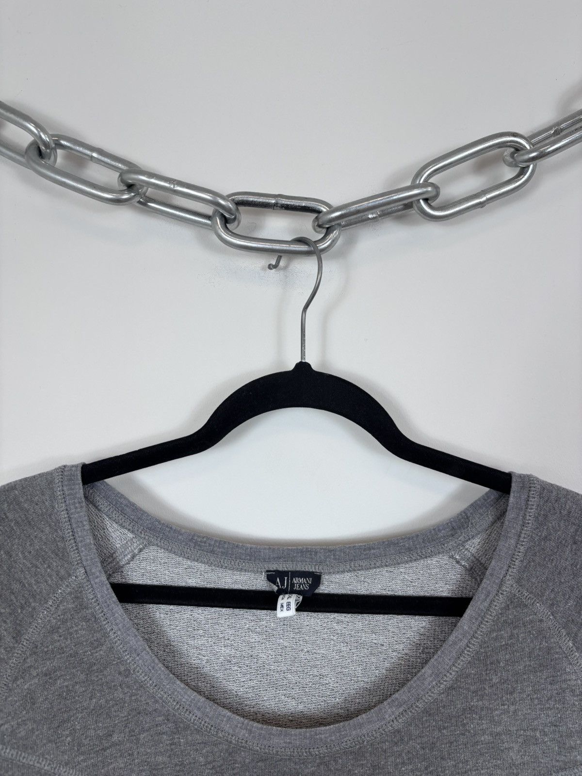 Armani Armani Jeans Women’s Big Logo Grey 3/4 Sleeve Sweatshirt Top Size XXL / US 16-18 / IT 52-54 - 4 Thumbnail