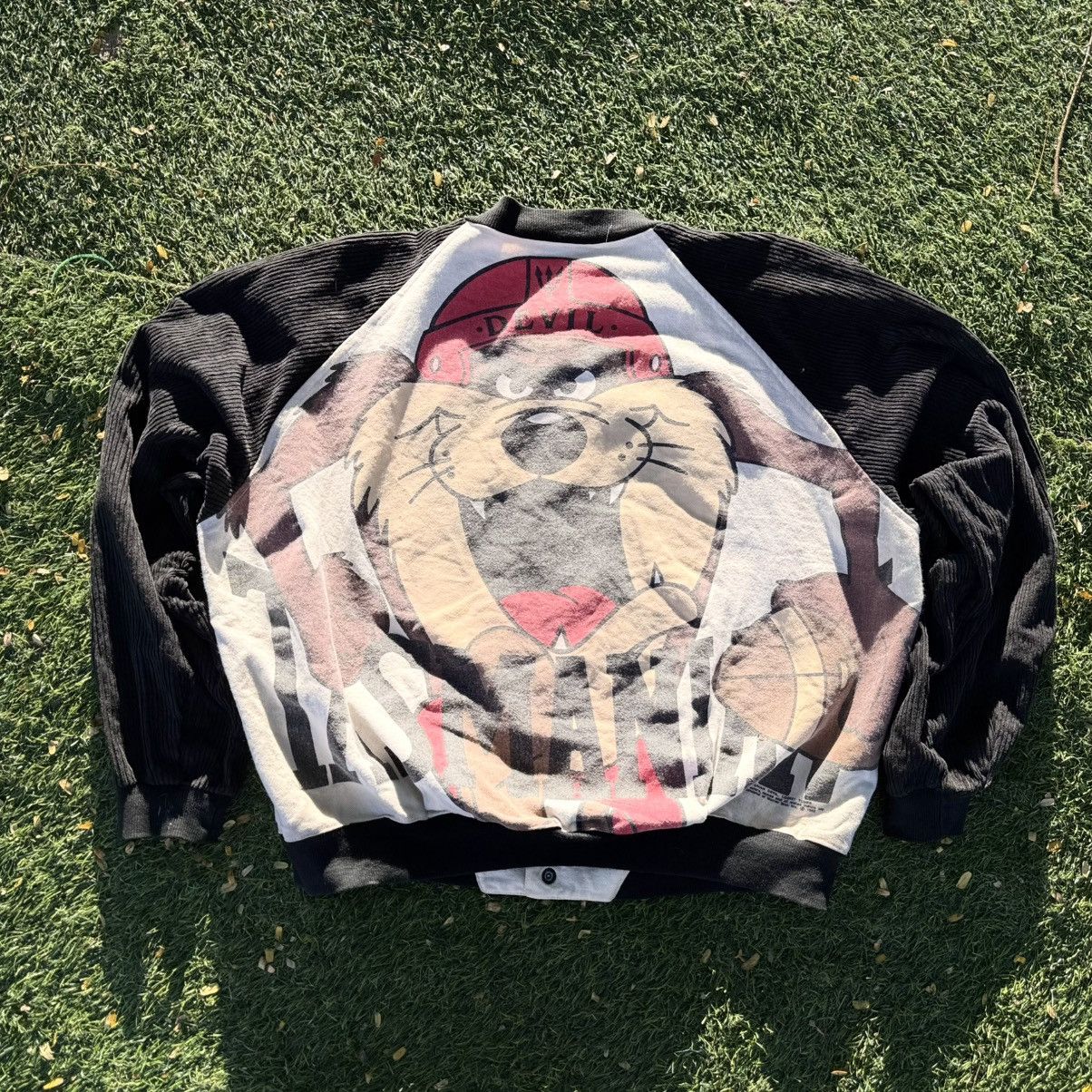 Vintage Vintage 1992 Looney Tunes Tasmanian Devil Varsity Jacket Size US XL / EU 56 / 4 - 8 Thumbnail