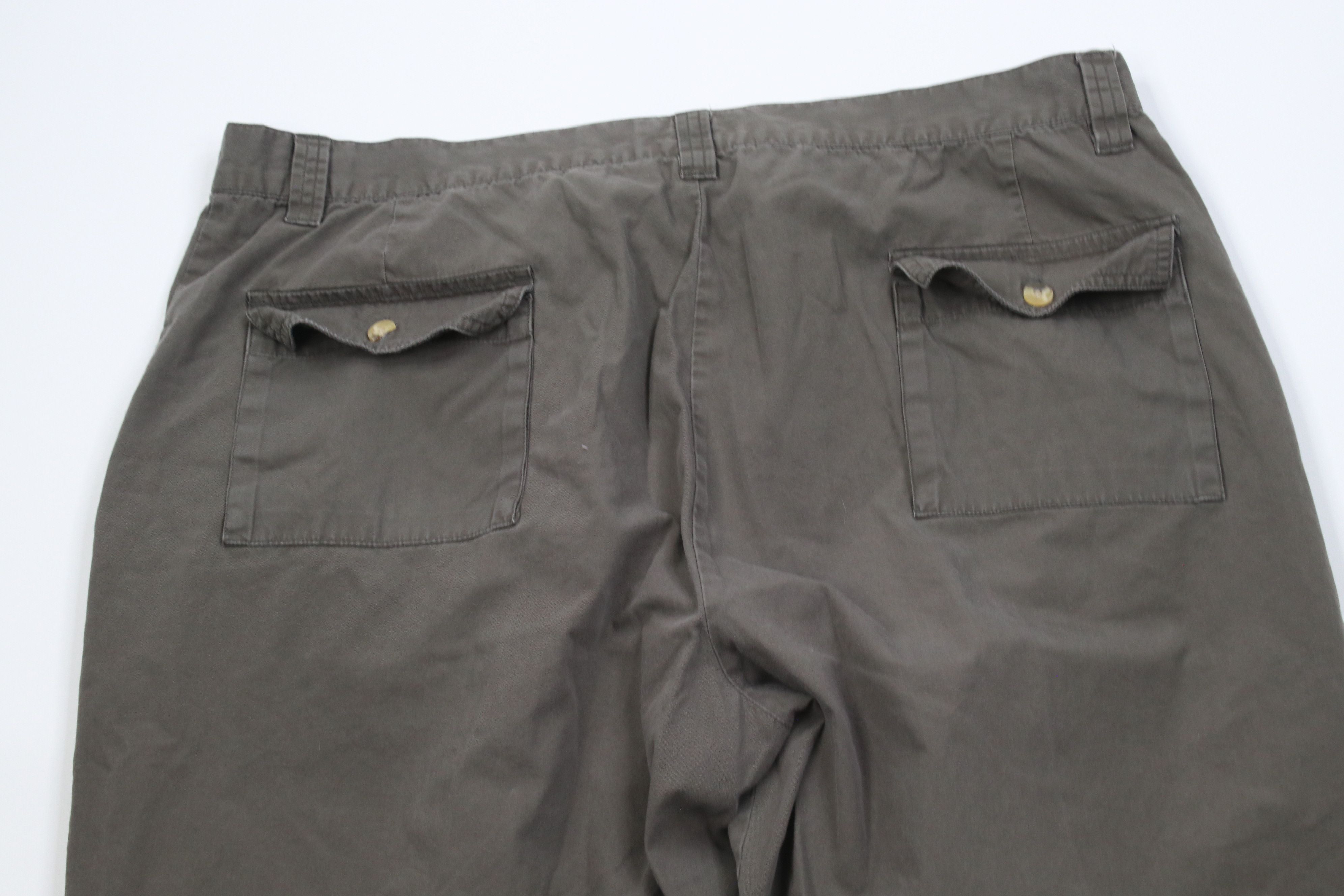 Walls Vintage 90s Walls Wide Leg Trekking Cargo Pants Green Cotton Size US 42 / EU 58 - 10 Thumbnail