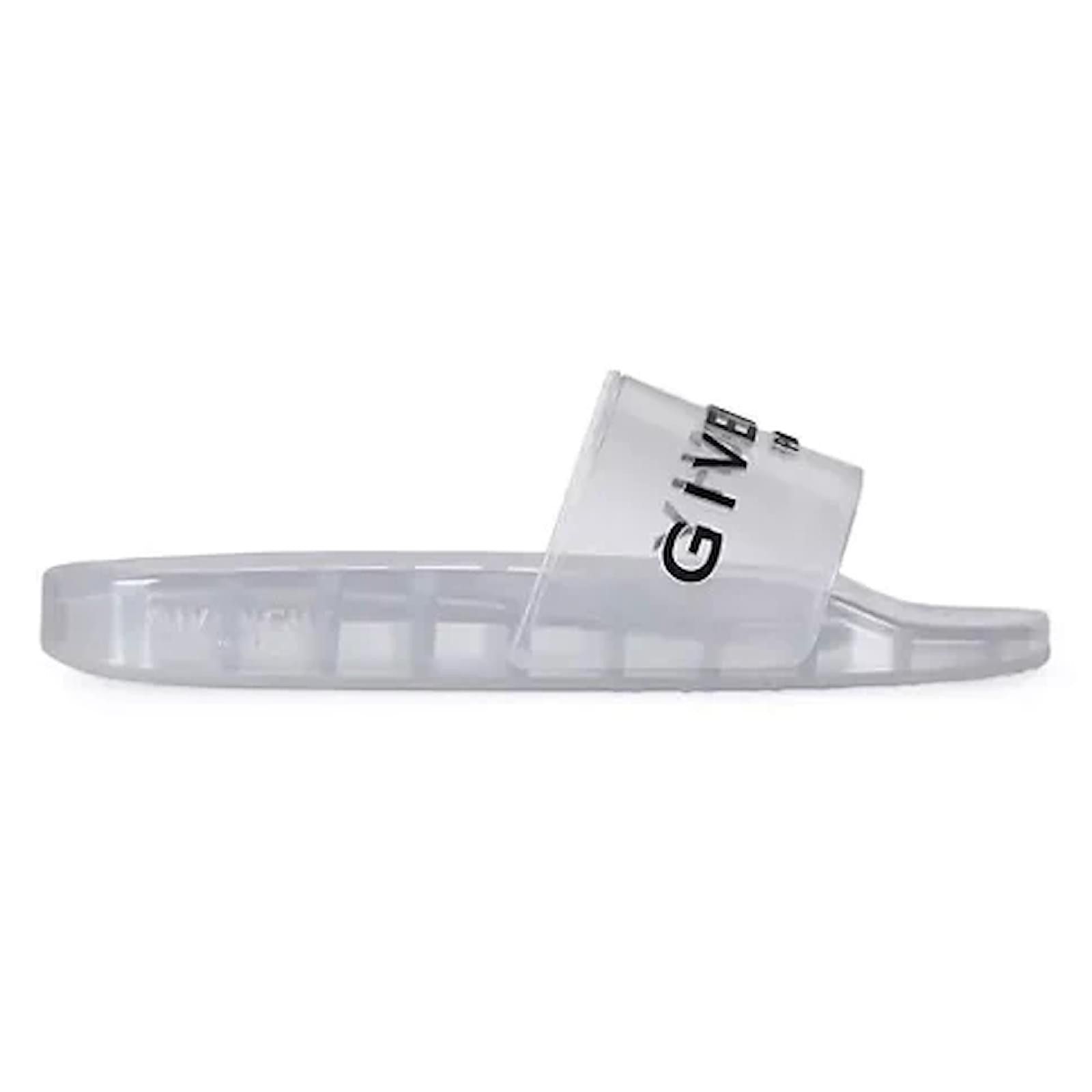 o1loc1c0724 Transparent Sandals in White