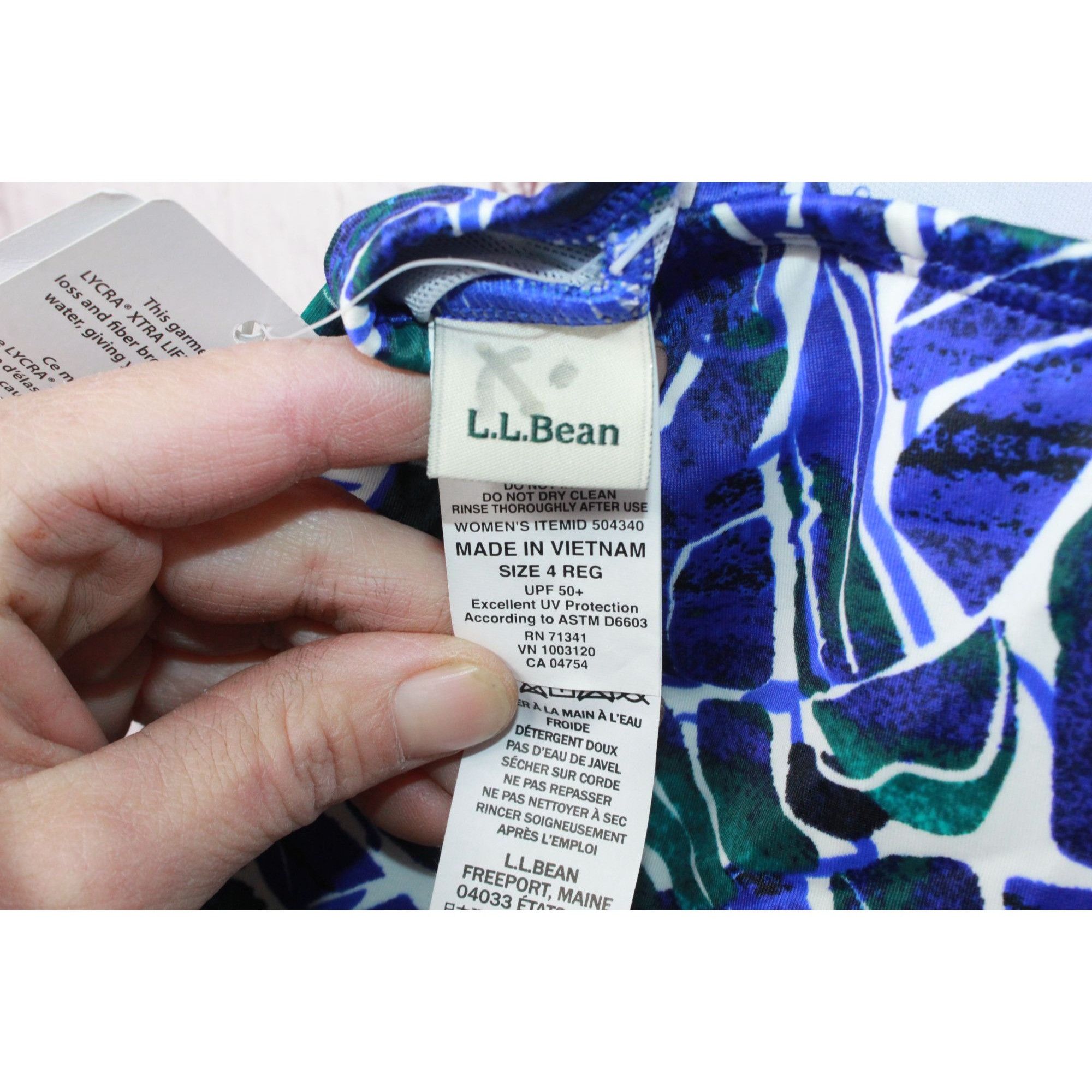 L.L. Bean × Swims LL Bean Women's Mix Match Swimwear Squareneck Tankini Print Size S / US 4 / IT 40 - 7 Thumbnail