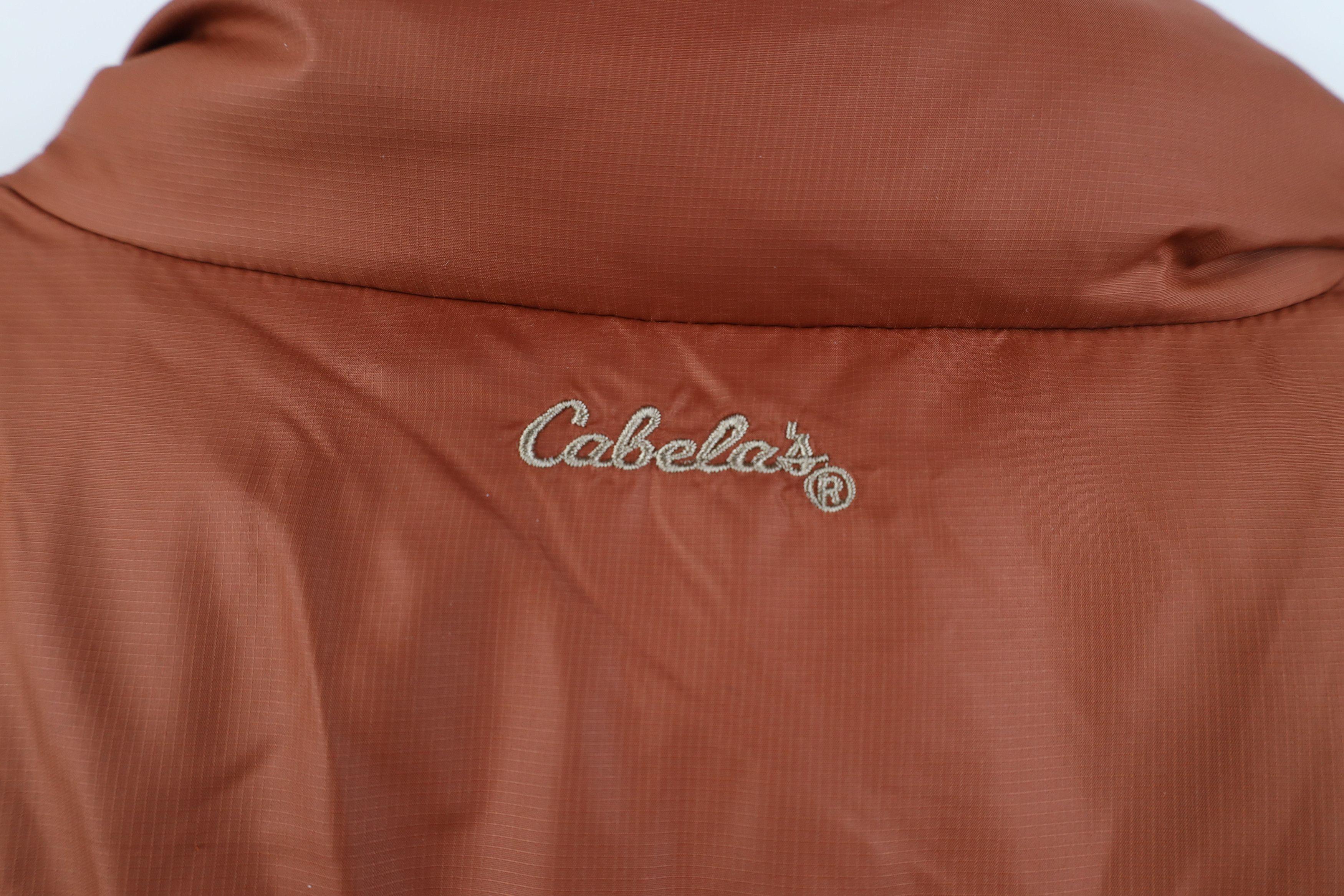 Cabelas Vintage Cabelas Down Fill Full Zip Puffer Vest Jacket Orange Size US XL / EU 56 / 4 - 12 Thumbnail