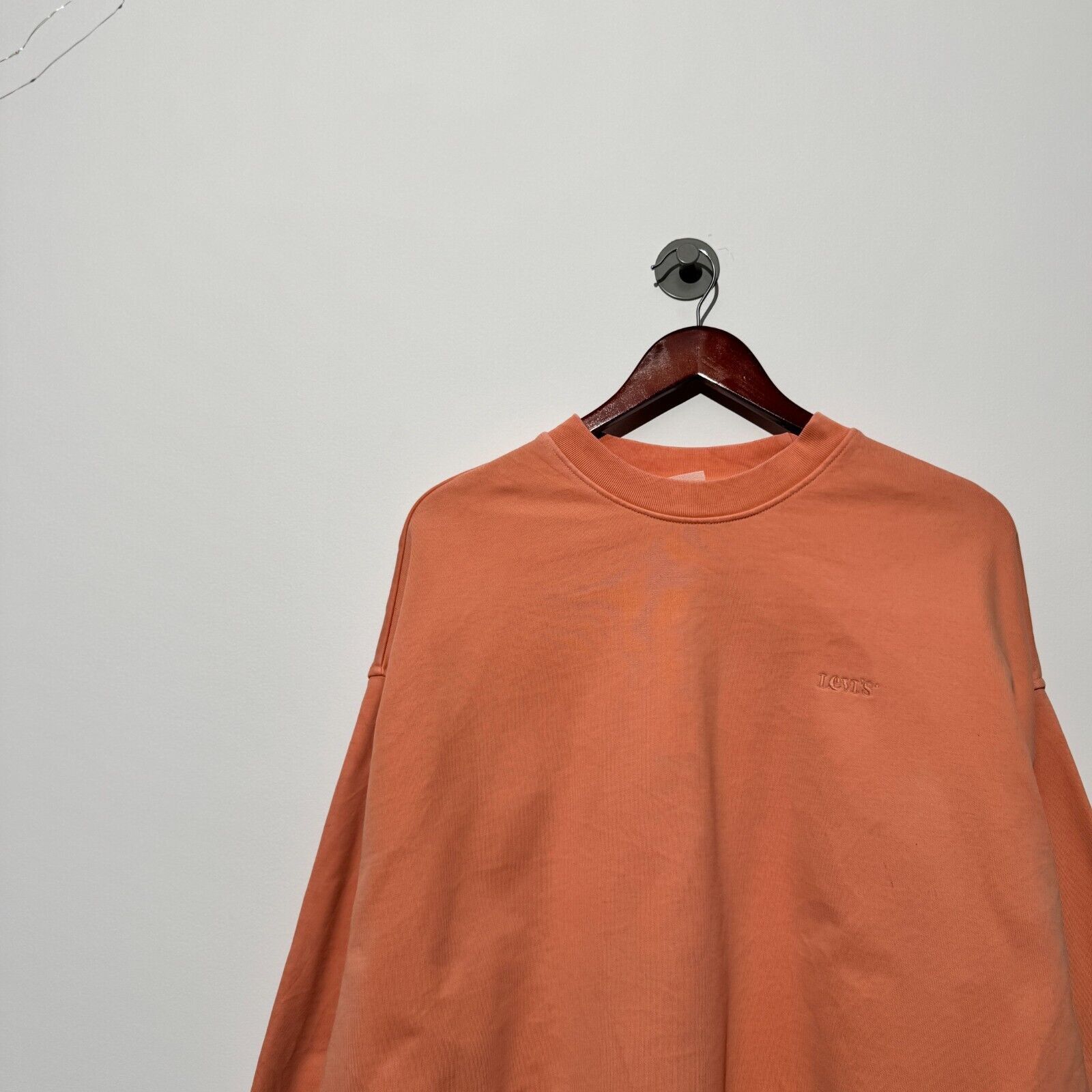 Levi's × Vintage Vintage Levis Unisex Peach Cotton Crewneck Size S 90s Size US S / EU 44-46 / 1 - 5 Thumbnail
