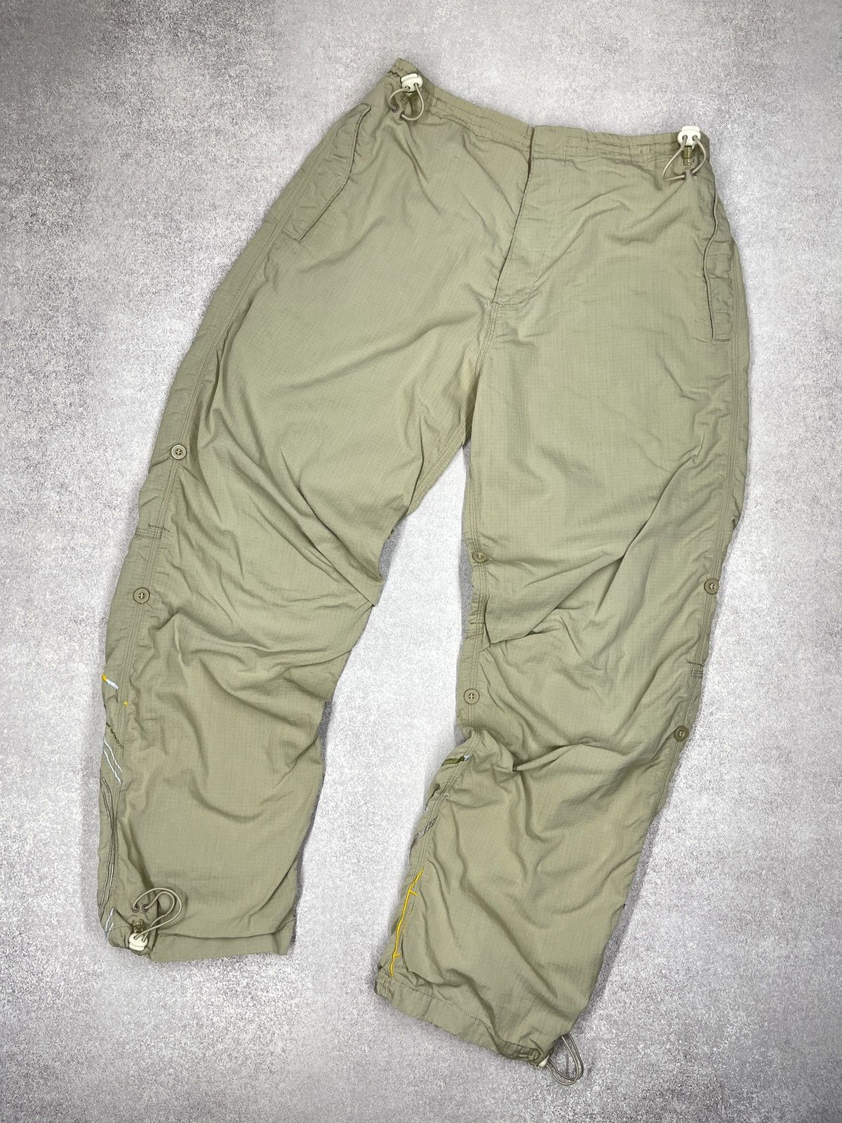 Maharishi Vintage Maharishi Baggy Parachute Nylon Pants Big Logo Size US 34 / EU 50 - 10 Thumbnail