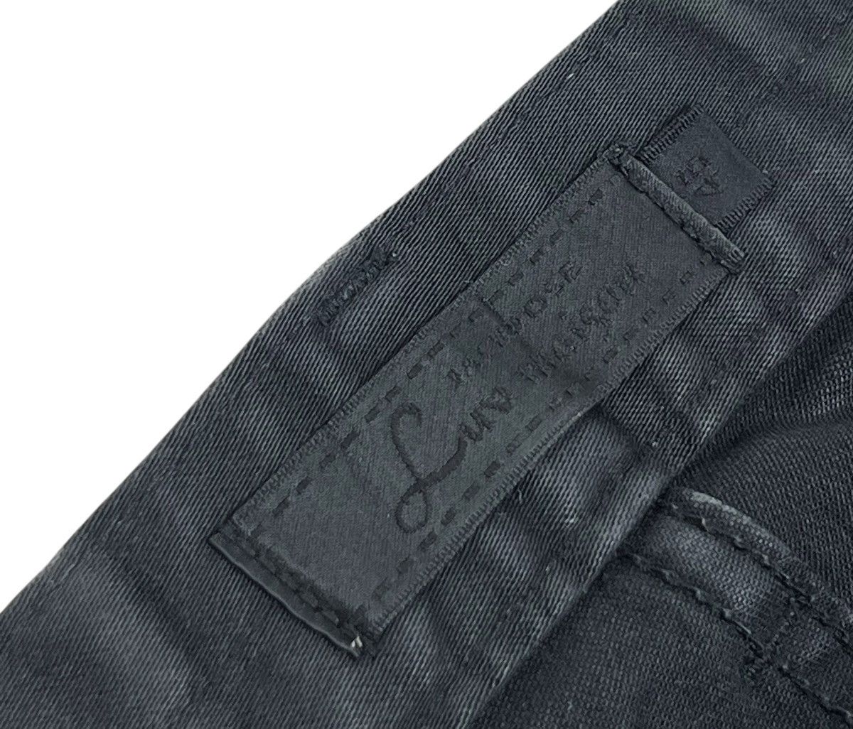 JACKROSE JACKROSE “maison” Black Waxed Pants Size US 33 - 8 Thumbnail