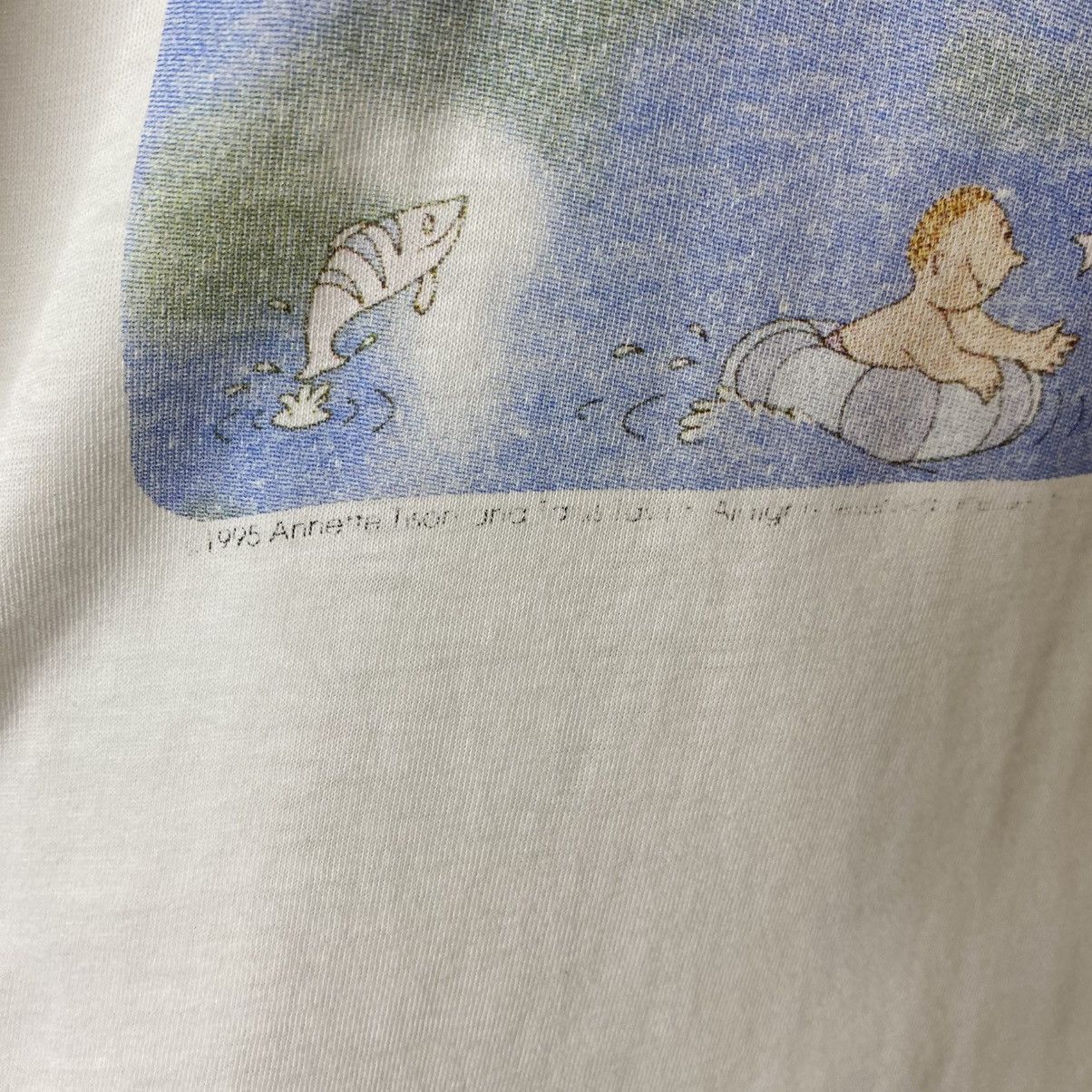 Vintage 1995 Barbapapa Animated Series Promo T Shirt Size US M / EU 48-50 / 2 - 3 Thumbnail