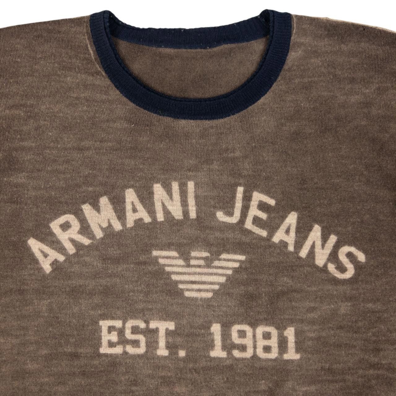 Designer Vintage Armani Jeans Lightweight Jumper Size M Size US M / EU 48-50 / 2 - 3 Thumbnail