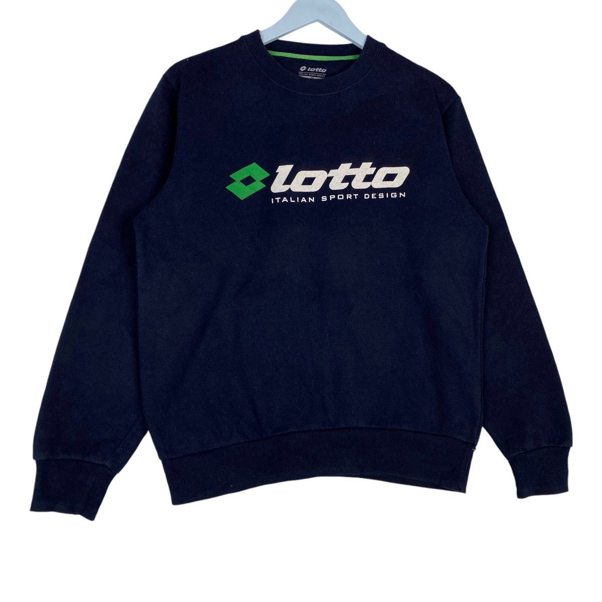 Lotto Sport × Vintage Vintage Lotto Printed Crewneck Sweatshirt Navy Blue Size US M / EU 48-50 / 2 - 4 Thumbnail