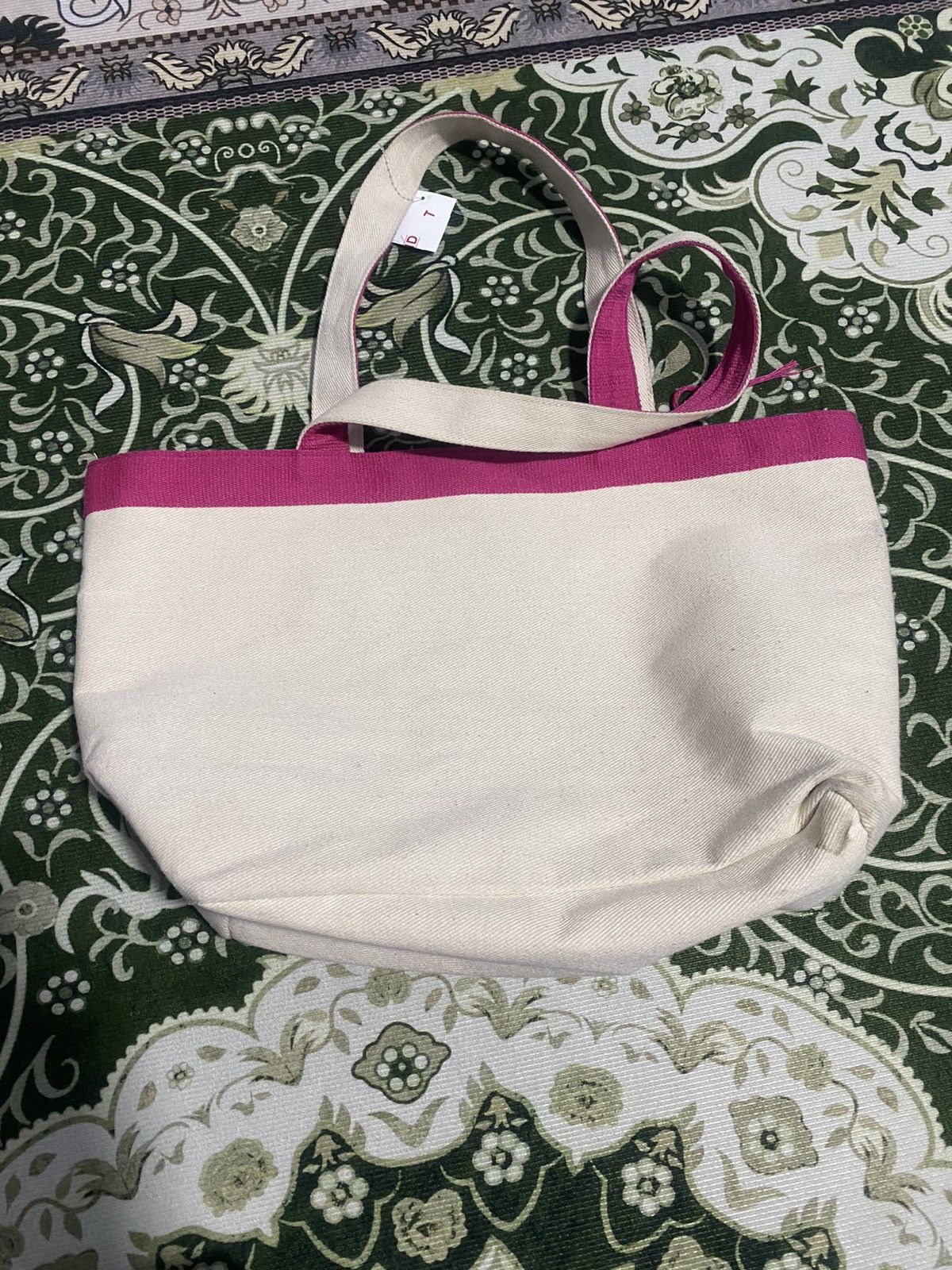 L.L. Bean × Vintage Vintage Tote Bag L.L Bean white Pink Size ONE SIZE - 4 Thumbnail