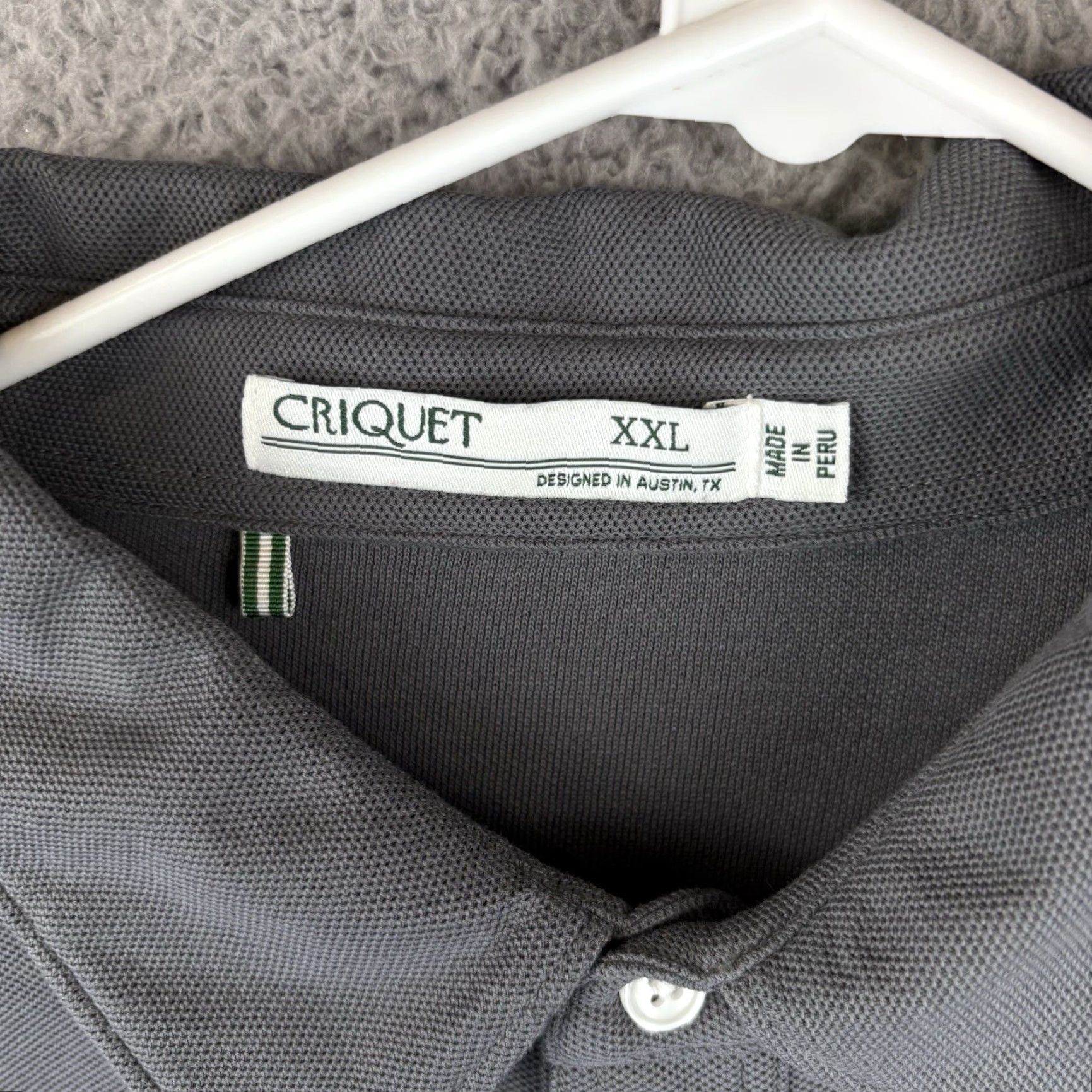 Vintage Criquet Mens Polo Shirt 2XL Gray Long Sleeve Classic Pima Cotton Pocket Shirt Size US XXL / EU 58 / 5 - 3 Thumbnail