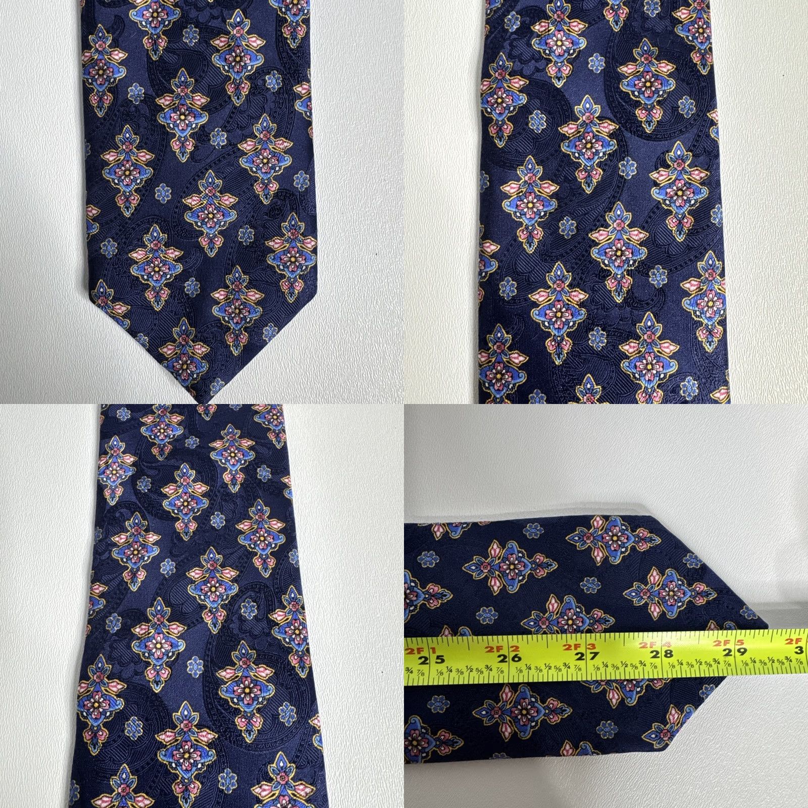 Robert Talbott Robert Talbott Tie Silk Multicolor Hand Sewn Designer Mens USA Best Of Class Dress Size ONE SIZE - 8 Thumbnail