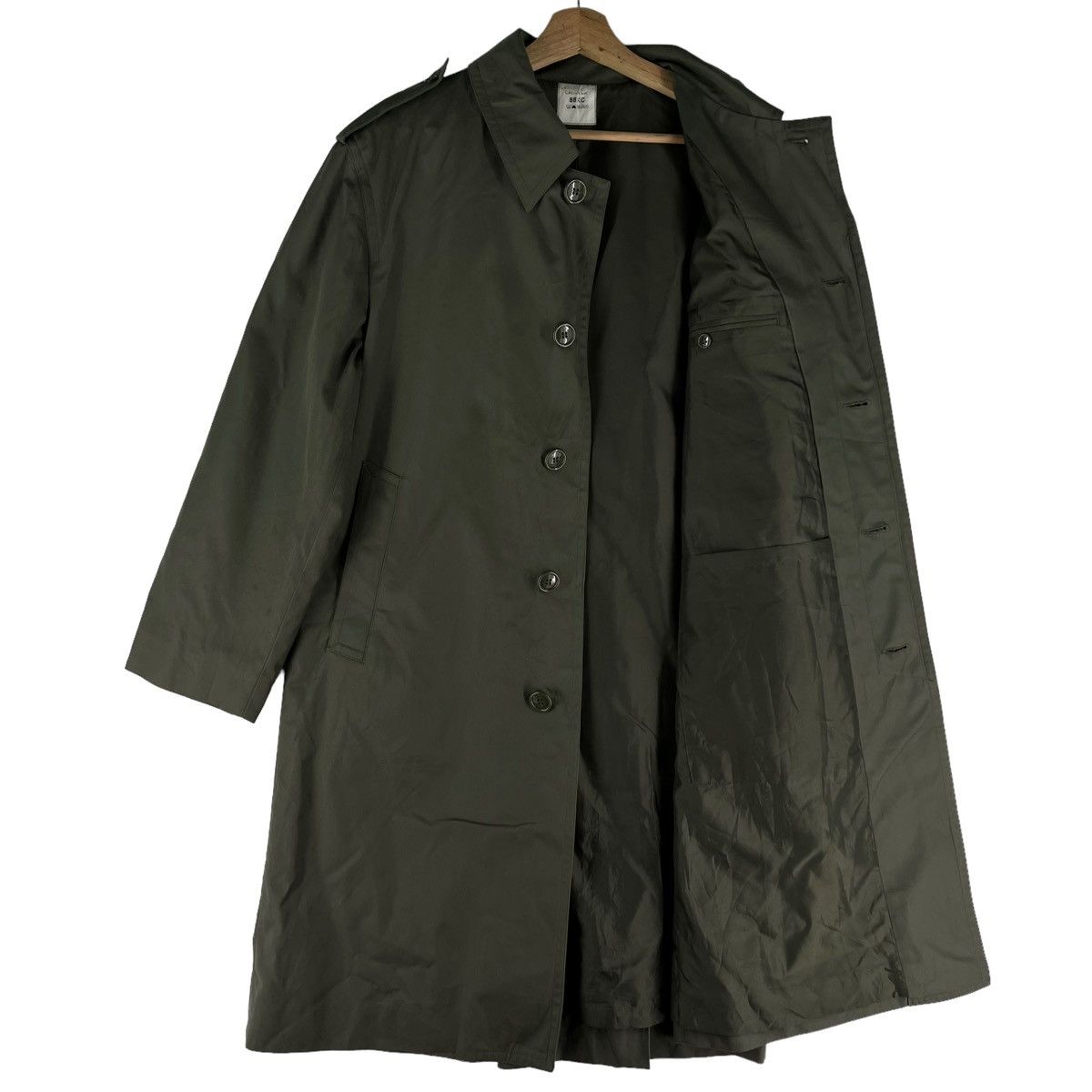Vintage 🔥VINTAGE LONG JACKET FLY MILITARY USA ARMY DOUBLE COLLAR Size US M / EU 48-50 / 2 - 7 Thumbnail