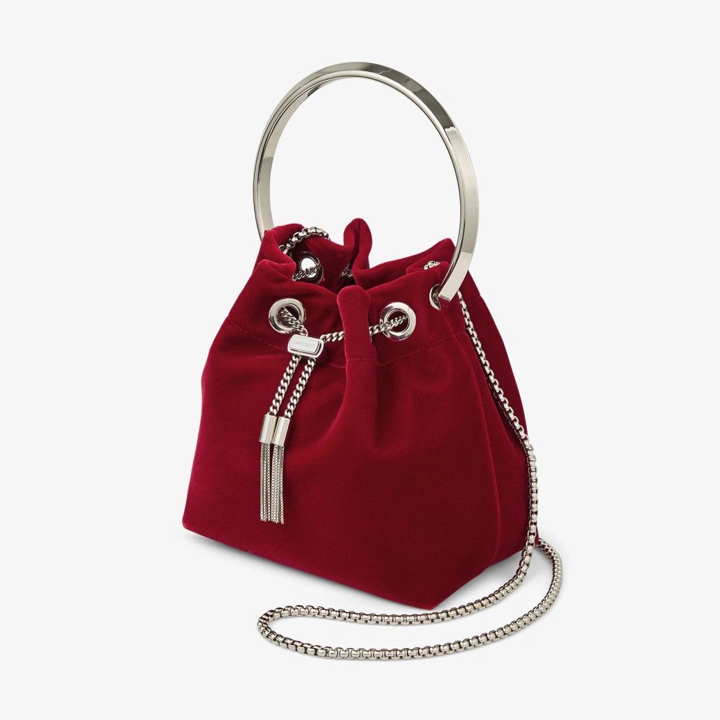 Jimmy Choo os11x1225 Size: OS / Ruby Velvet Bag in Red Size ONE SIZE - 3 Thumbnail