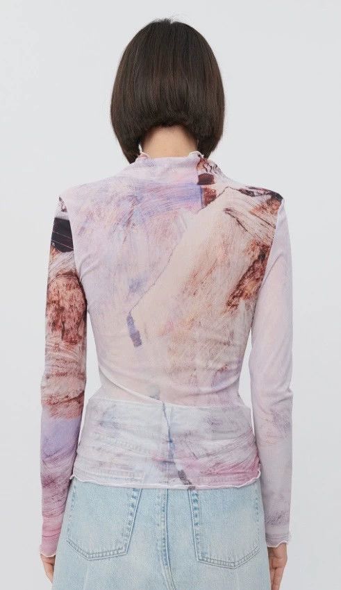 Our Legacy Our Legacy Printed high collar top Size S / US 4 / IT 40 - 2 Thumbnail