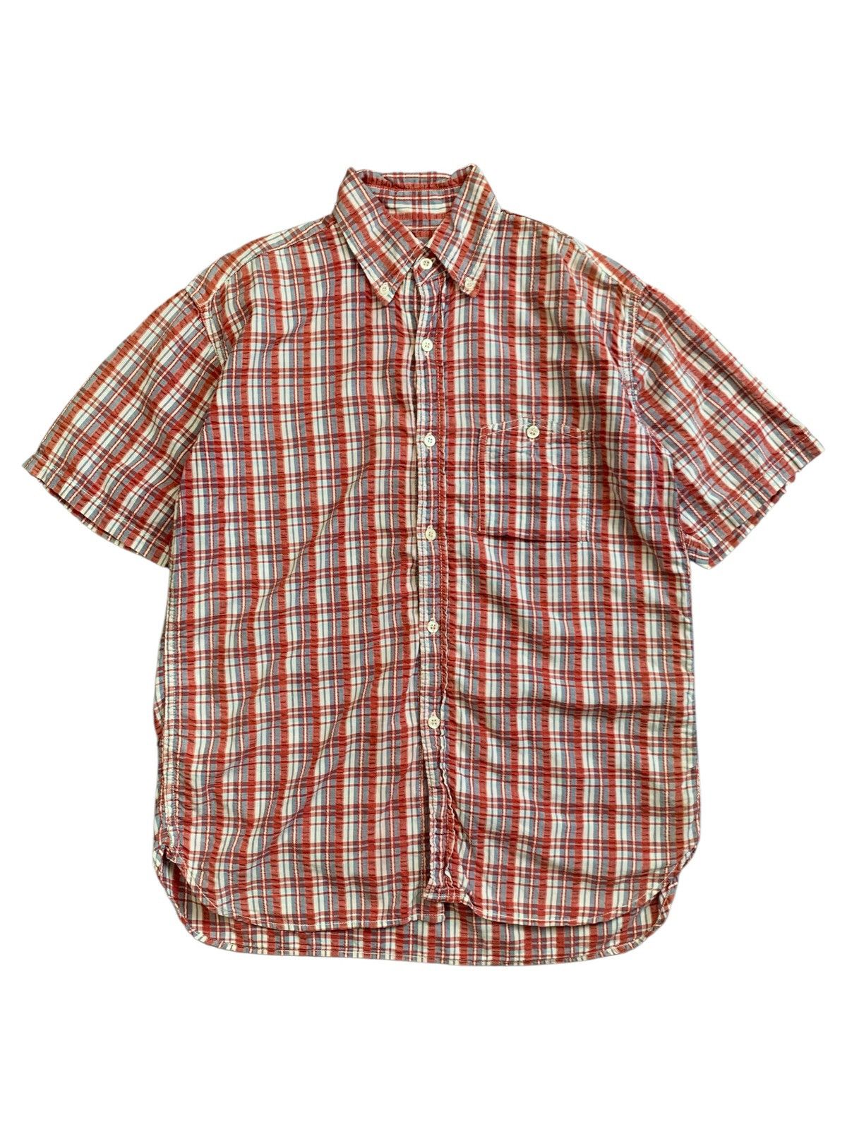 Post Overalls POST O'ALLS 🇯🇵 ruffle striped shirt japanese brand Size US L / EU 52-54 / 3 - 1 Thumbnail