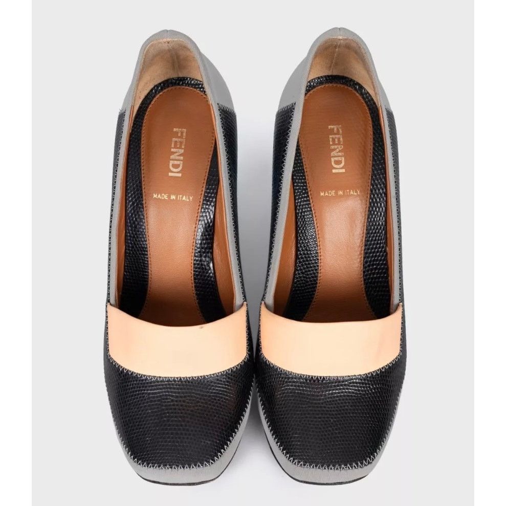 Fendi Fendi Multicolor Heeled Shoes with Removable Detail - Sz.38 Size US 8 / IT 38 - 2 Thumbnail