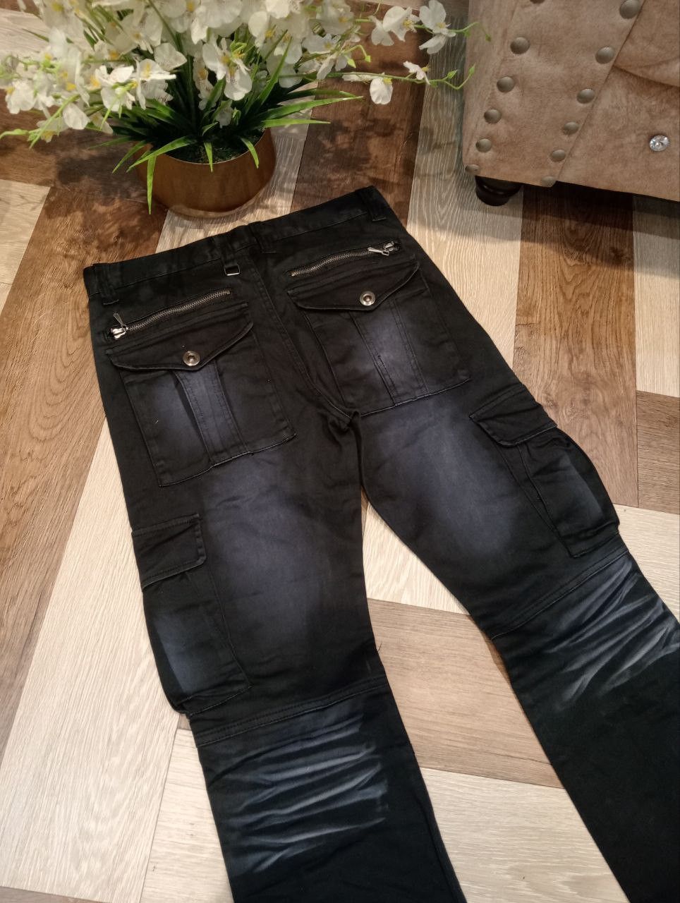 LOWBOX LOWBOX JAPAN MANY POCKET STRETCH FLARED PANTS Size US 32 / EU 48 - 9 Thumbnail