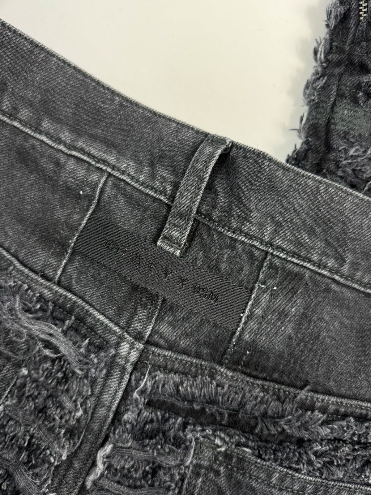 1017 ALYX 9SM × Blackmeans DISTRESSED DETAILED DENIM JEANS Size US 32 / EU 48 - 5 Thumbnail