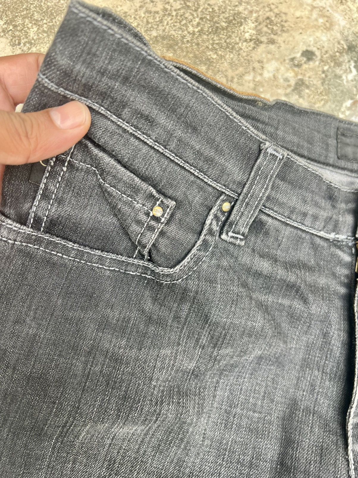 Just Cavalli Vintage Y2K Just Cavalli Rhinestones Jeans Black Denim Size US 34 / EU 50 - 6 Thumbnail