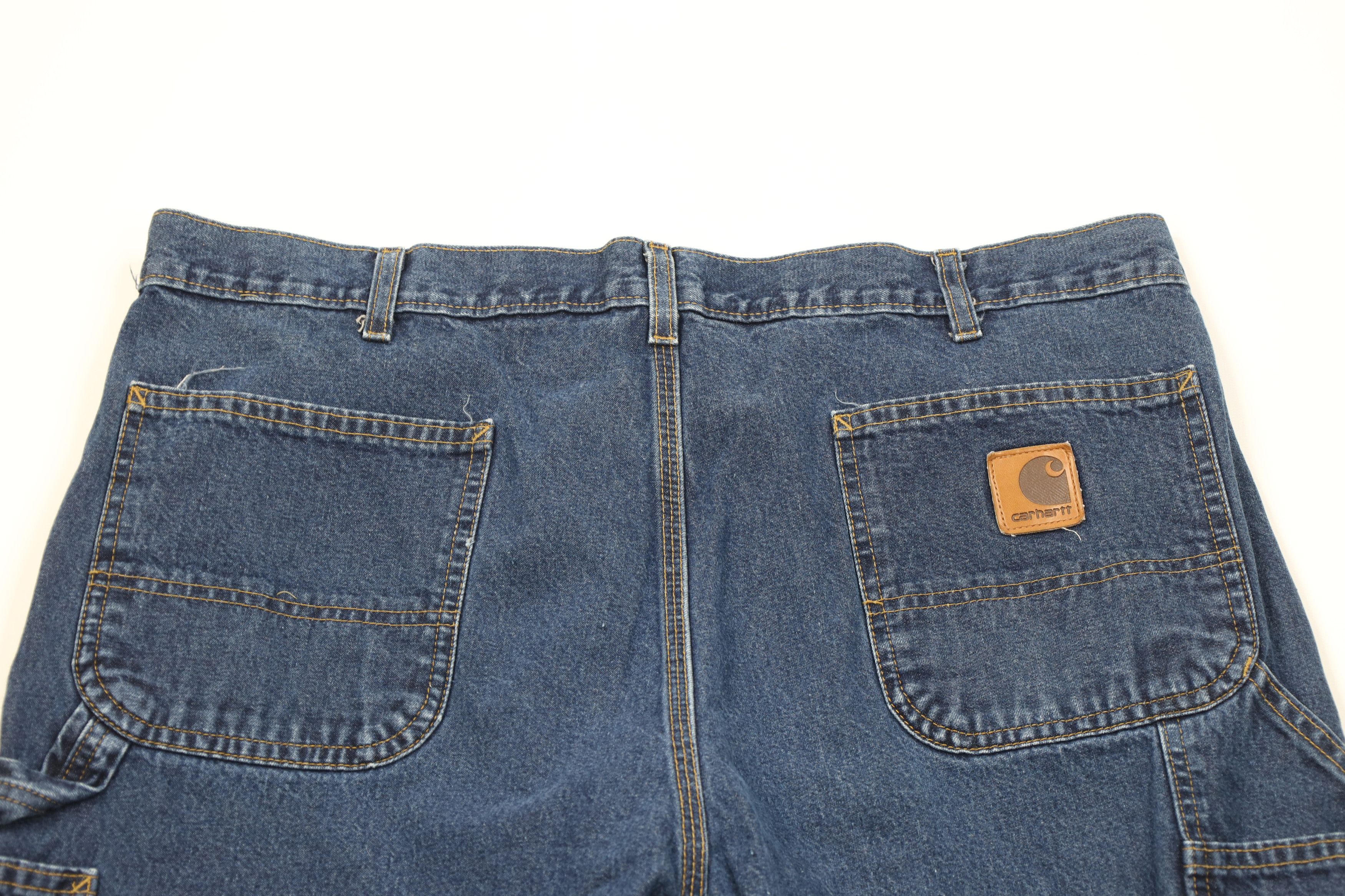 Carhartt Vintage Y2K Carhartt Wide Leg Dungaree Denim Jeans Blue Size US 40 / EU 56 - 11 Thumbnail