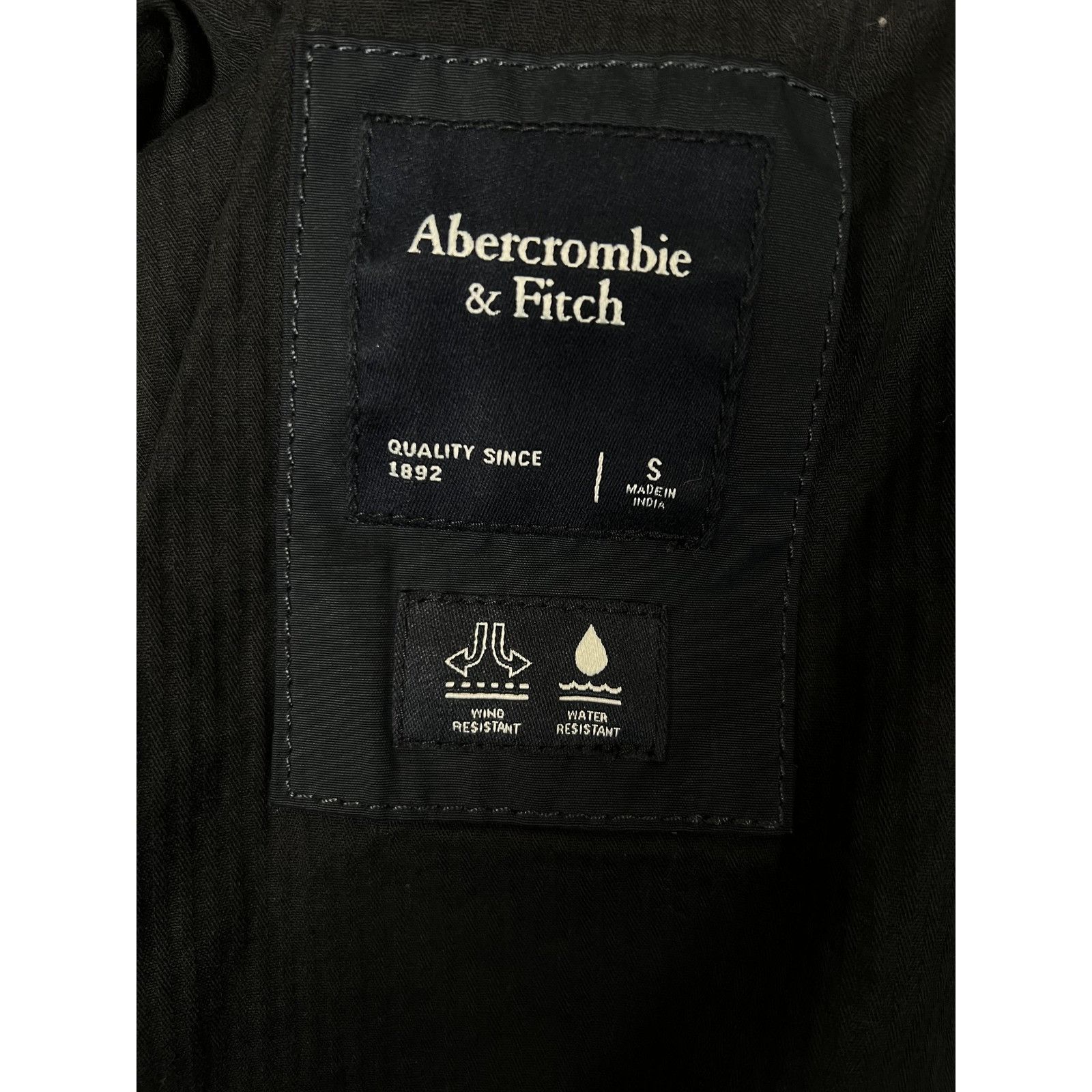 Abercrombie & Fitch Abercrombie & Fitch Jacket Mens Small Navy Windbreaker Lined Size US S / EU 44-46 / 1 - 8 Thumbnail