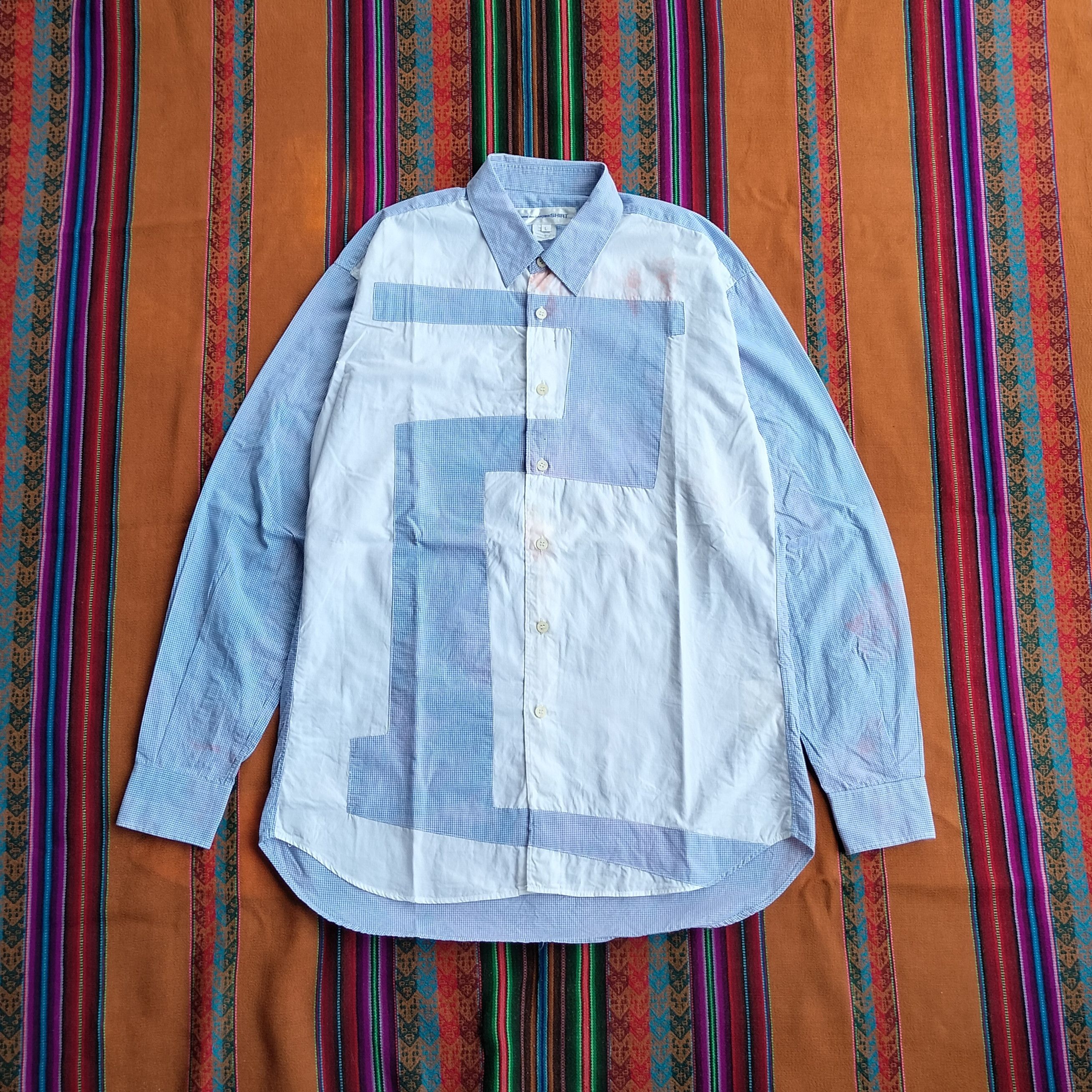 Catton Panelled gingham Ls shirt