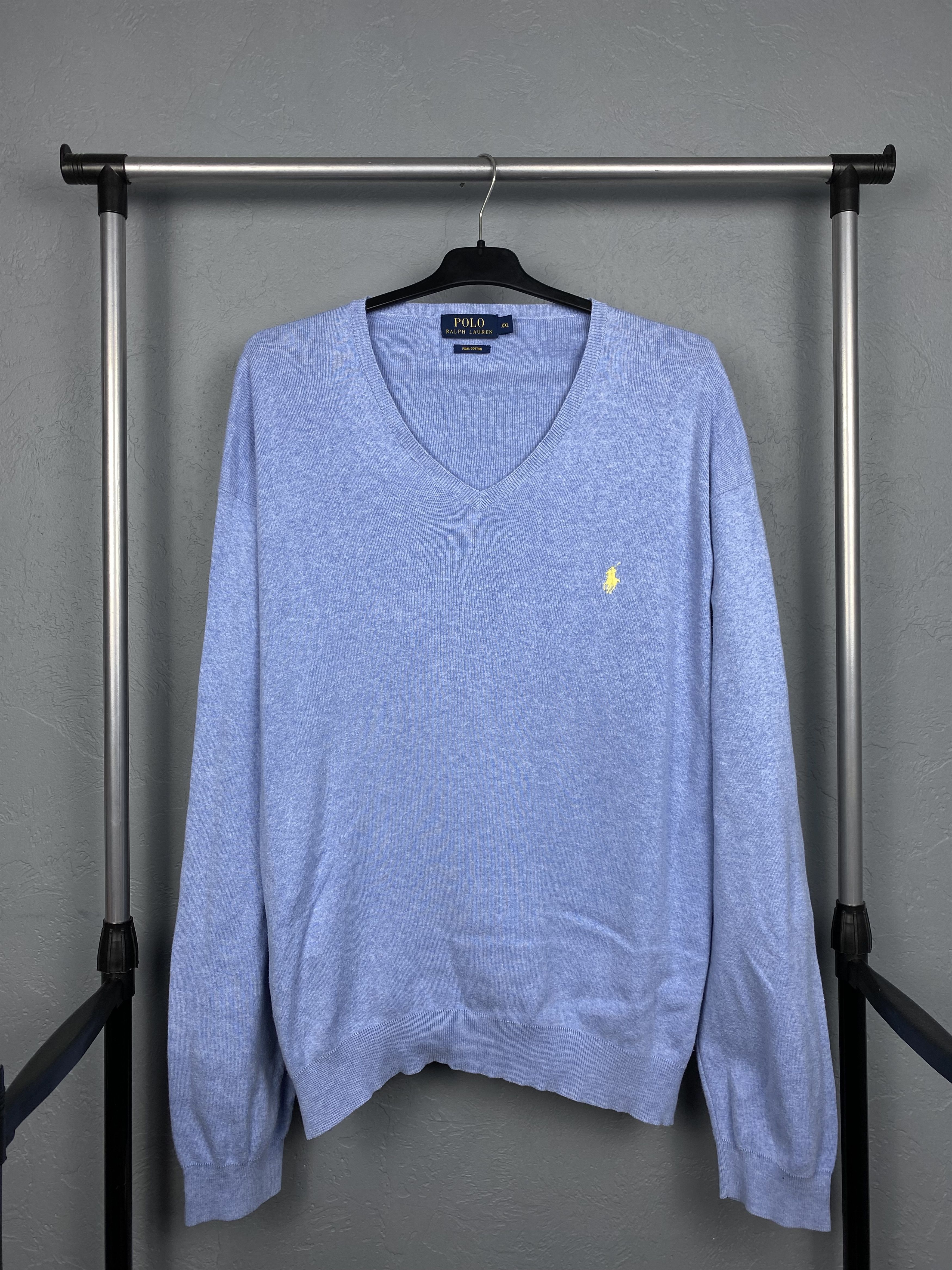 Polo Ralph Lauren Polo Ralph Lauren Vintage Mens V-neck Sweater Size US XXL / EU 58 / 5 - 1 Thumbnail