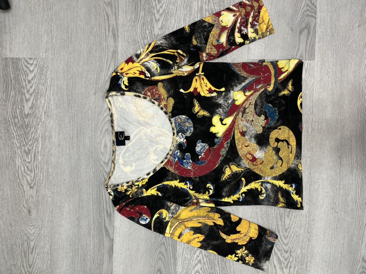 Just Cavalli Vintage Just Cavalli by Roberto Cavalli Floral Top Size L / US 10 / IT 46 - 3 Thumbnail