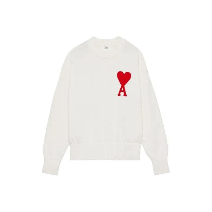 AMI AMIPARIS FW21 Heart Logo Wool Sweater 0079 Size US XS / EU 42 / 0 - 1 Thumbnail