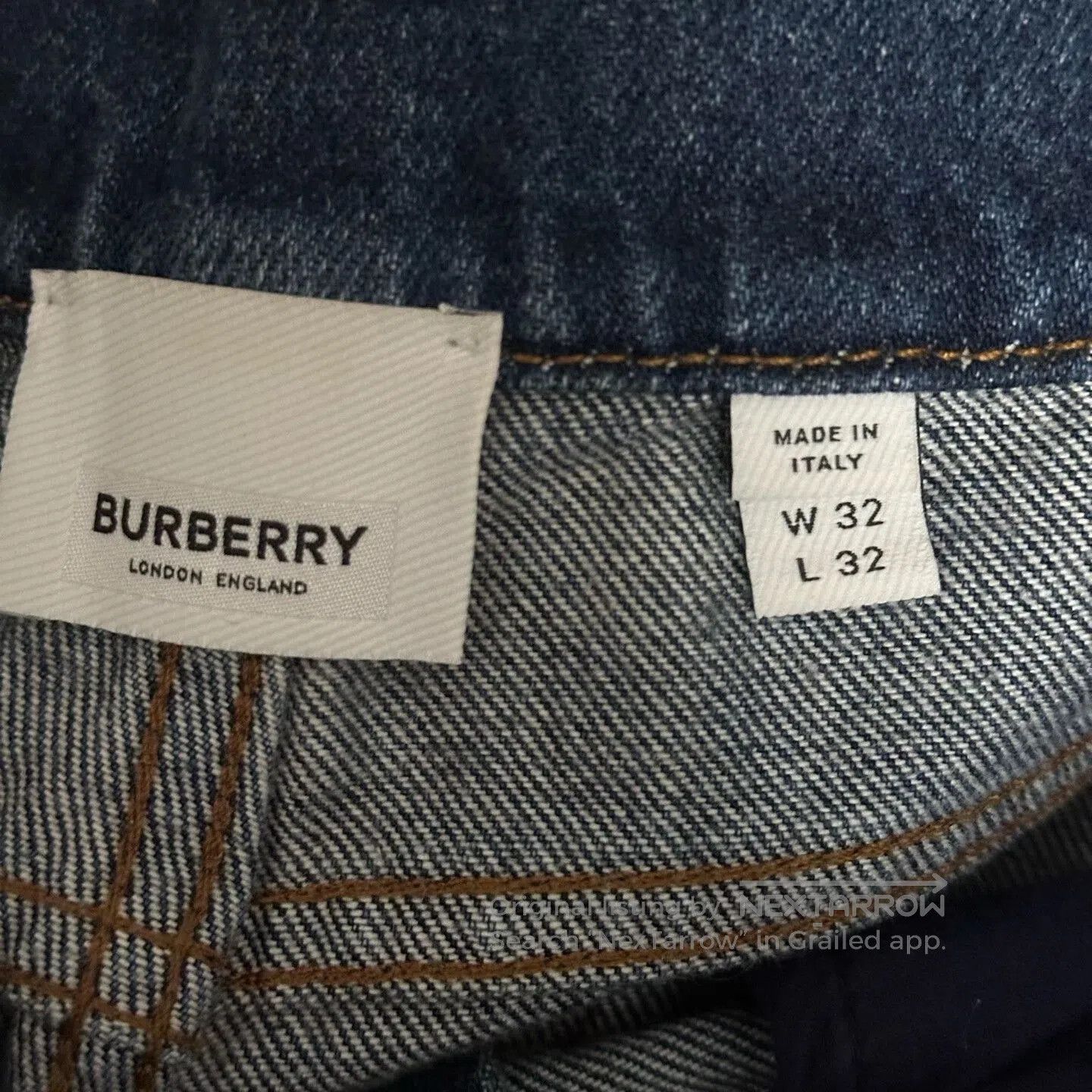 Burberry burberry new denim pants with logo. Size US 32 / EU 48 - 3 Thumbnail