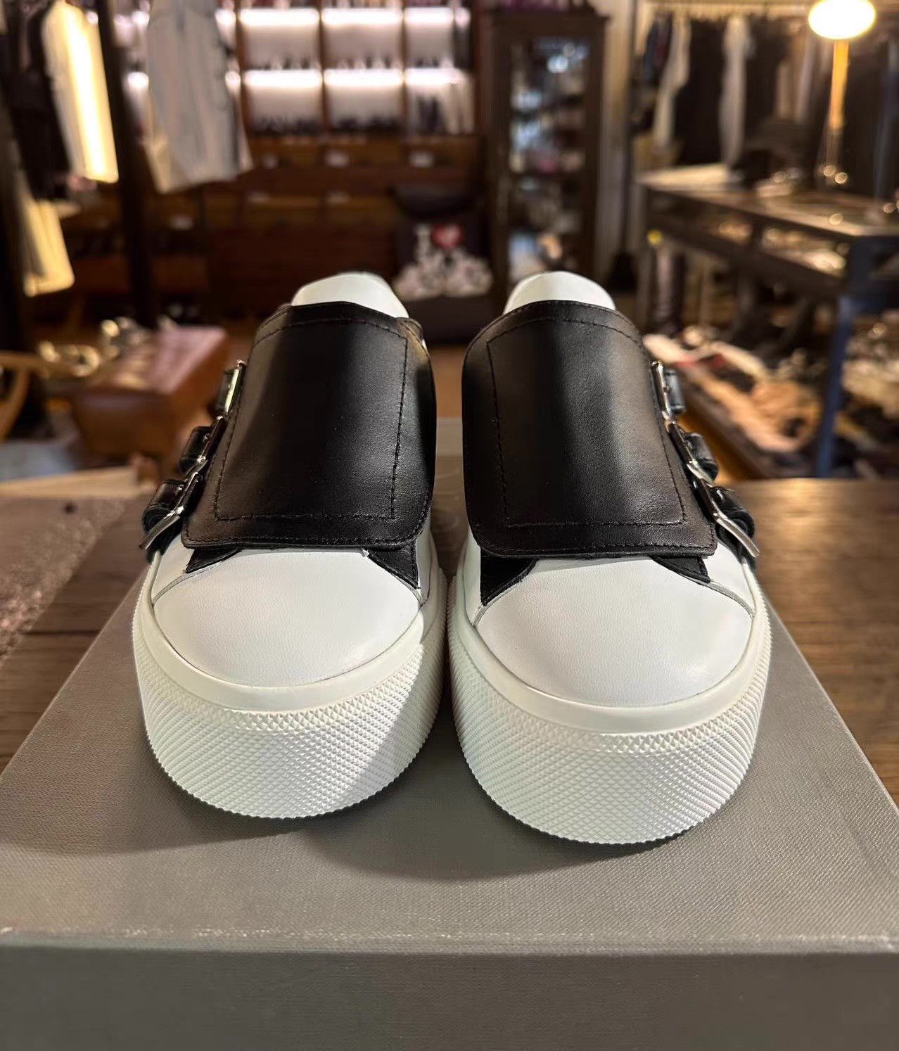 Alexander McQueen Alexander McQueen 16SS Three‑Strap Low‑Top Sneakers Ｑ25 Size US 7.5 / IT 37.5 - 1 Thumbnail