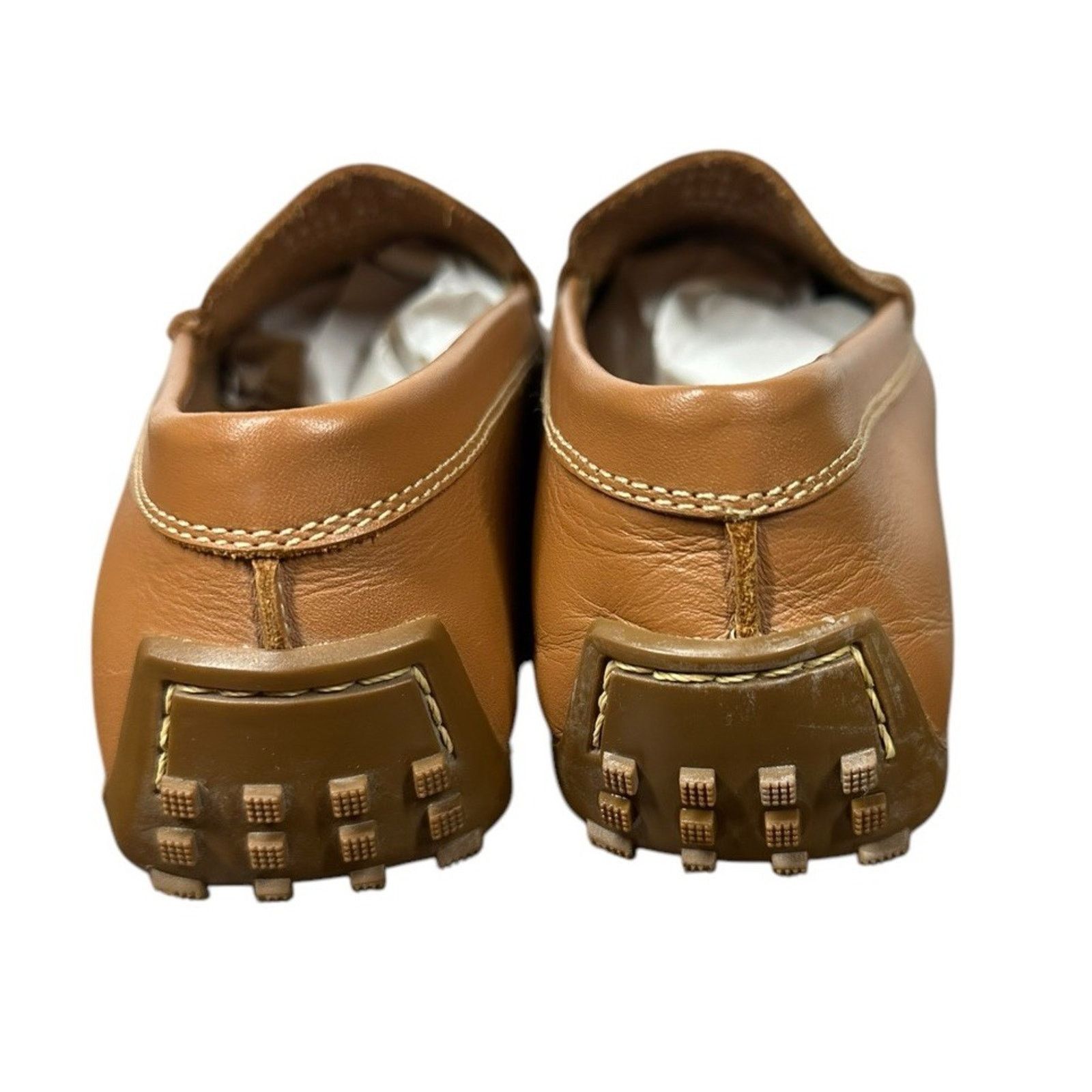 Lands' End Lands End Tan Leather Penny Loafers Driving Moccasins 7.5 W Size US 7.5 / IT 37.5 - 6 Thumbnail
