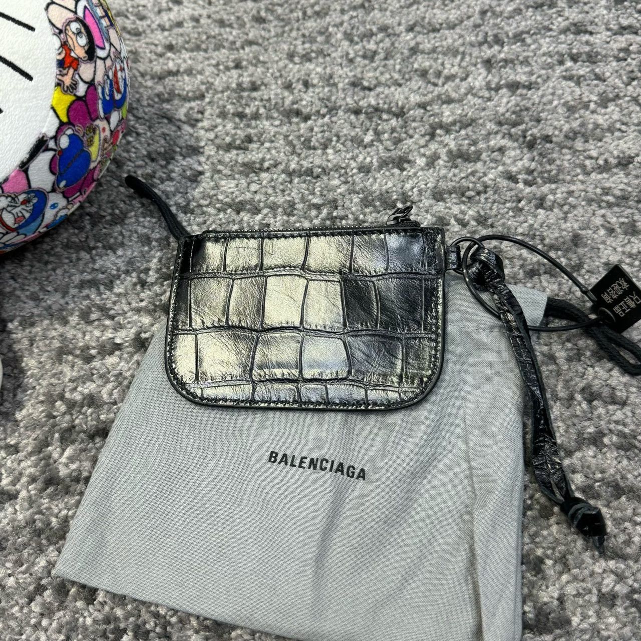Balenciaga Balenciaga Cagole Crocodile Pattern Coin Pouch| Size ONE SIZE - 2 Thumbnail