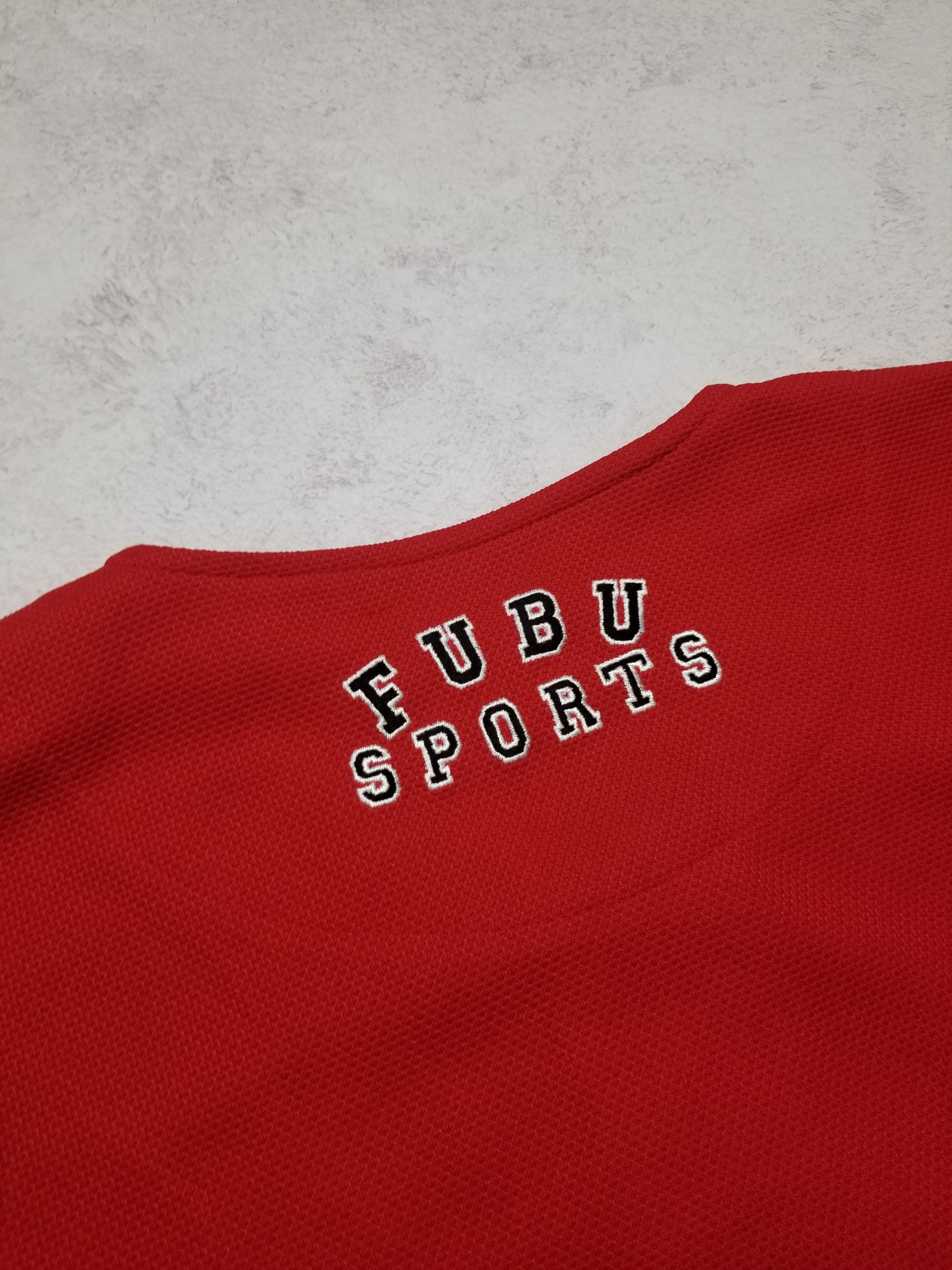 Fubu Vintage Y2K FUBU Sports Red Baseball Stitched Hip Hop Jersey Size US XXL / EU 58 / 5 - 18 Thumbnail