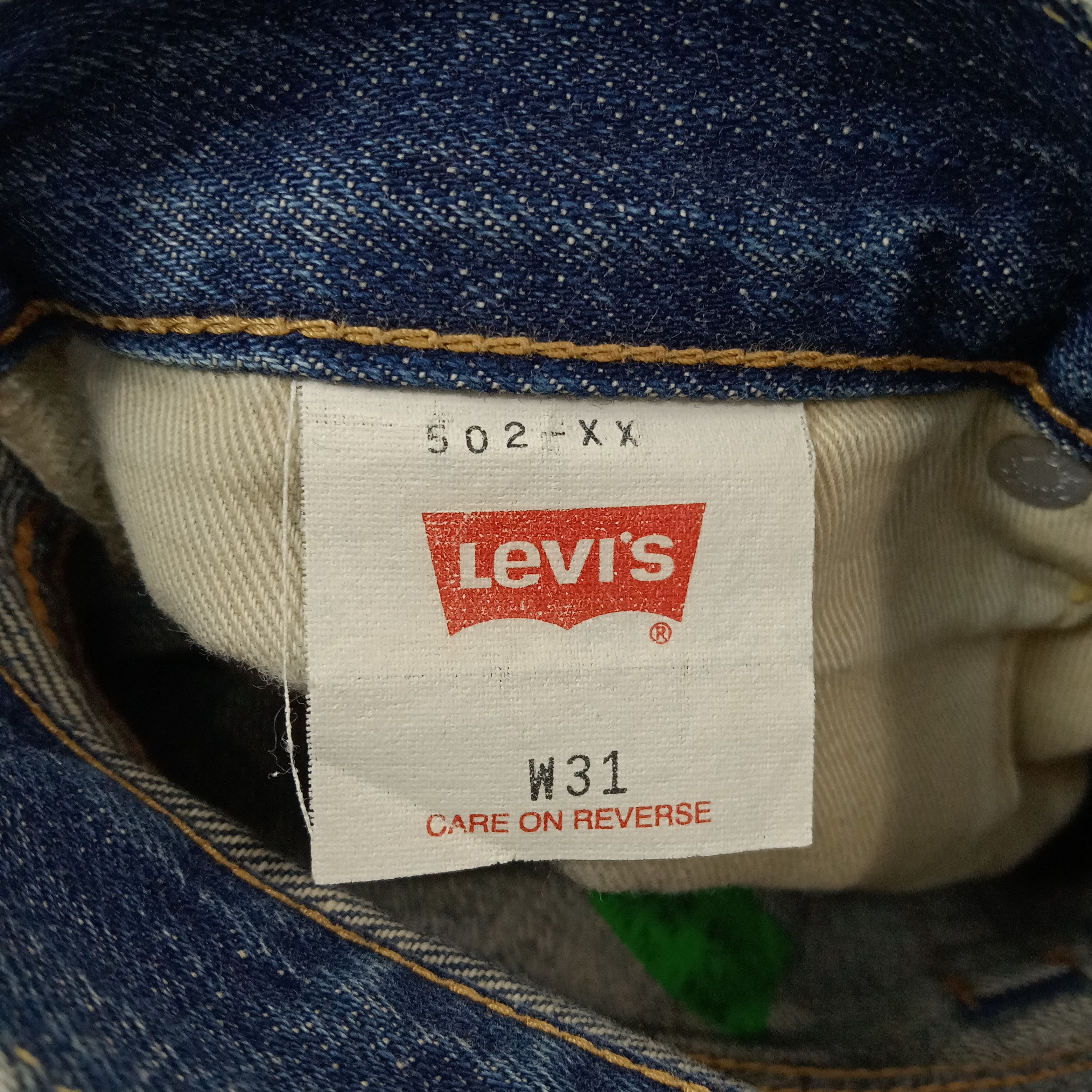 Levi's Levi's 502 Selvedge Distressed Denim Jeans C258N13 Size US 29 - 15 Thumbnail