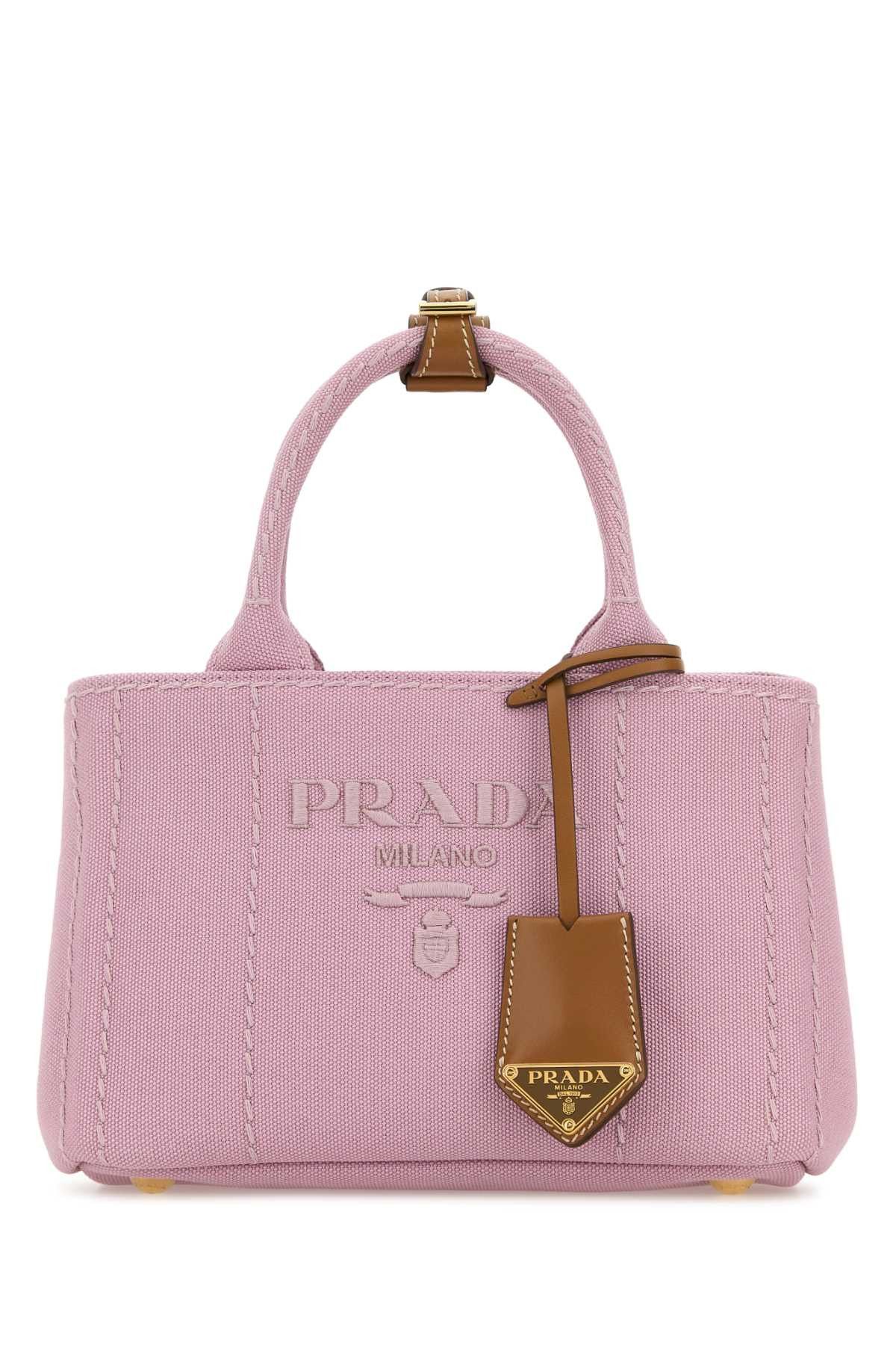 Pink Canvas Shopping Bag
